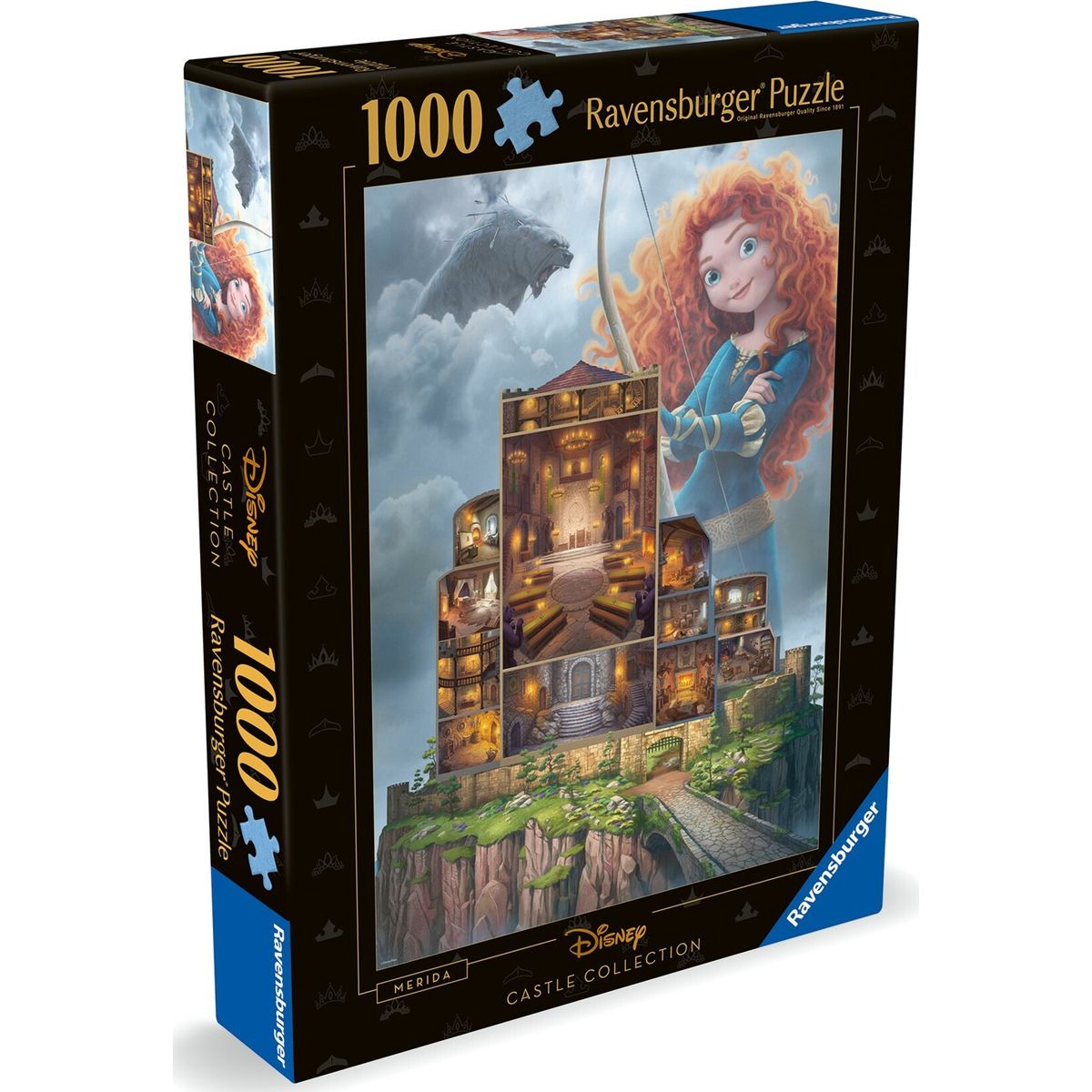 Ravensburger Puslespil - Disney Castle - Merida - 1000 Brikker