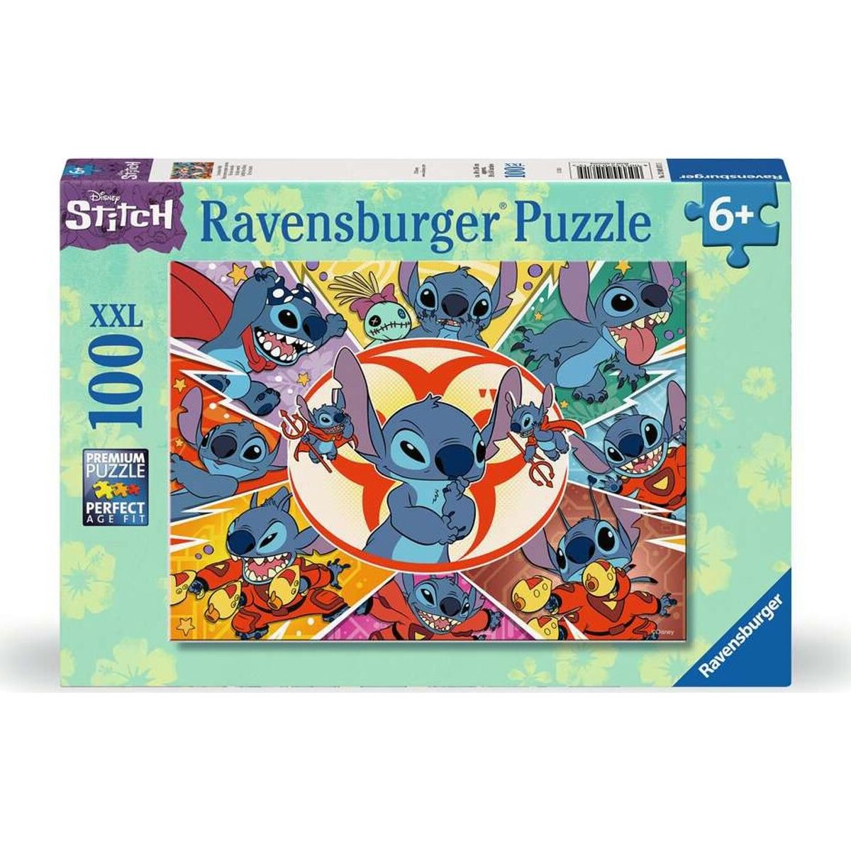 Disney Puslespil - Stitch - 100 Xxl Brikker - Ravensburger