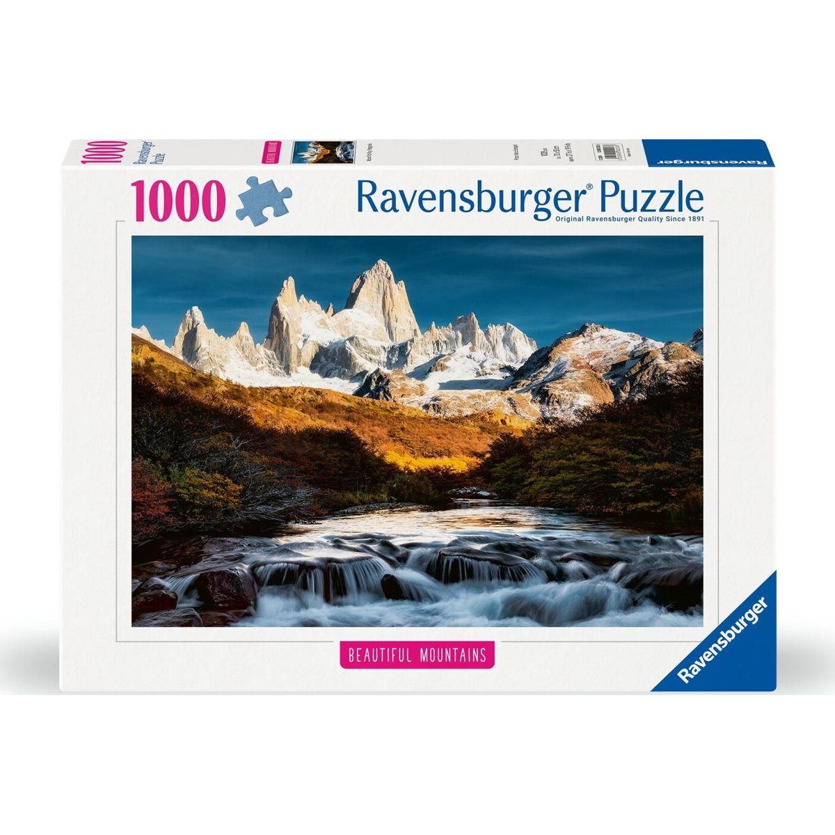 Ravensburger Puslespil - Beautiful Mountains - Fitz Roy - 1000 Brikker