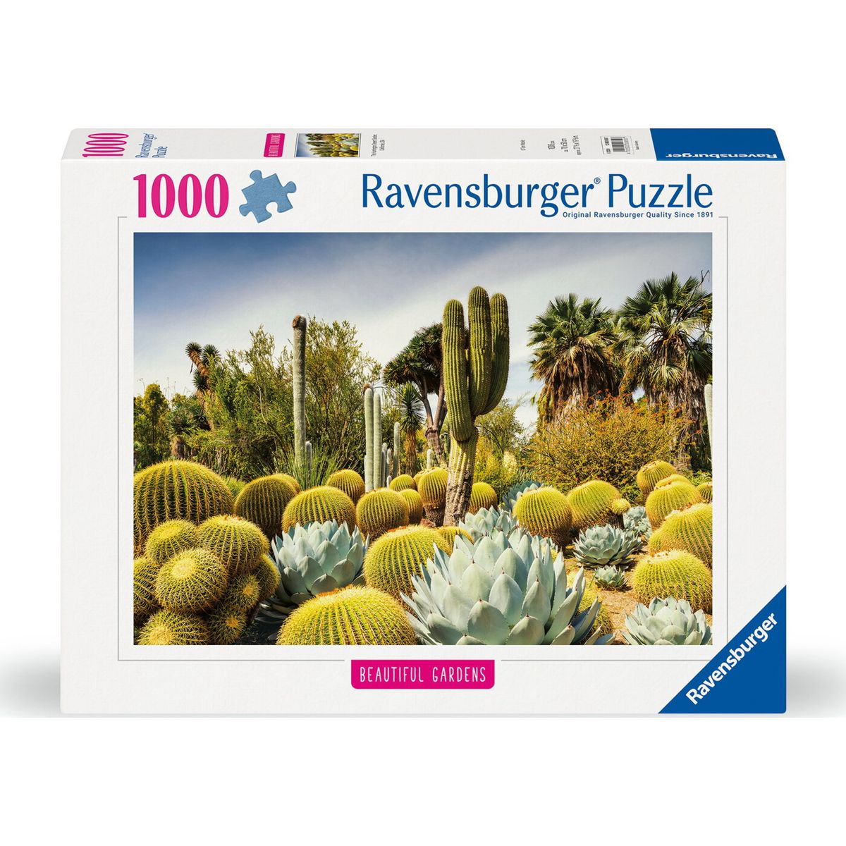 Ravensburger Puslespil - Beautiful Gardens - Huntington Desert - 1000 Brikker