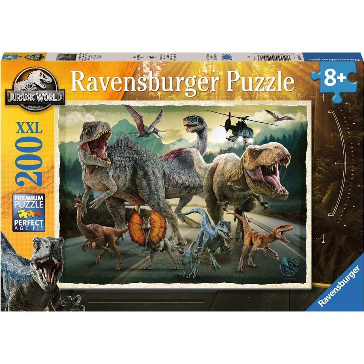 Ravensburger Puslespil - Jurassic World - 200 Xxl Brikker