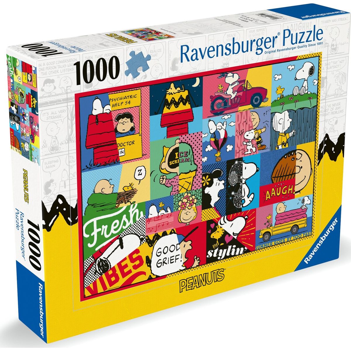 Ravensburger Puslespil - Peanuts - Snoopy Moments - 1000 Brikker