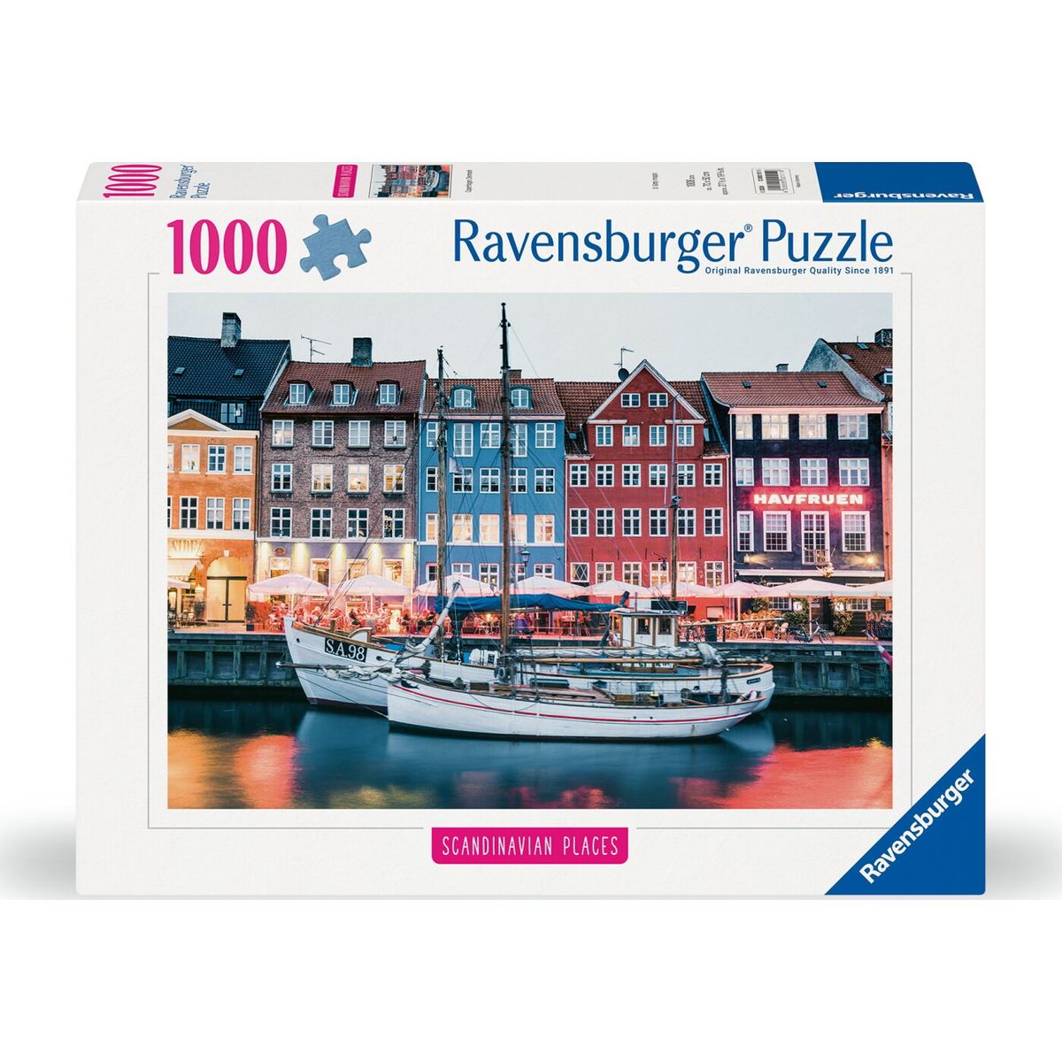 Ravensburger Puslespil - Copenhagen Denmark - 1000 Brikker