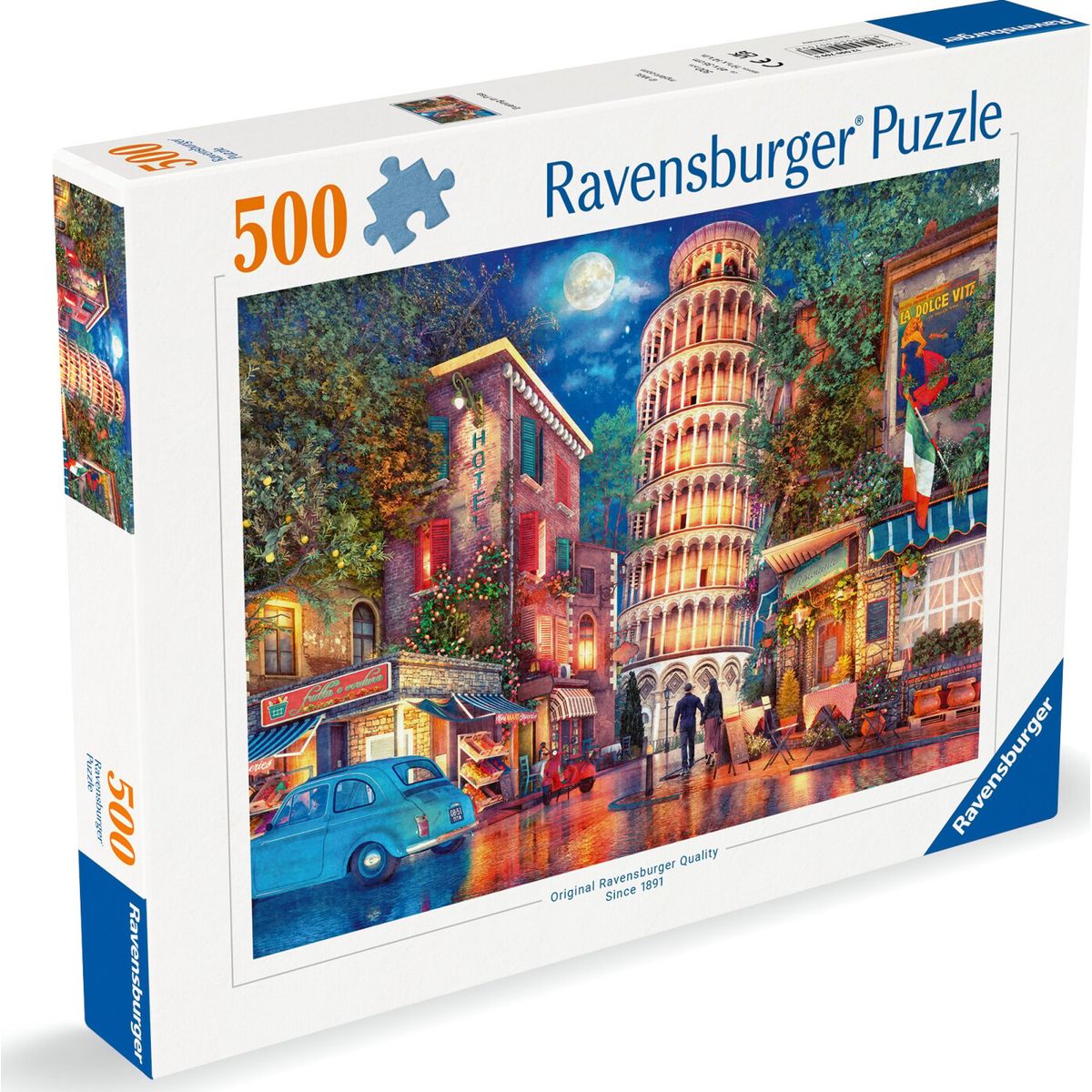 Ravensburger Puslespil - 500 Brikker - Gaderne I Pisa