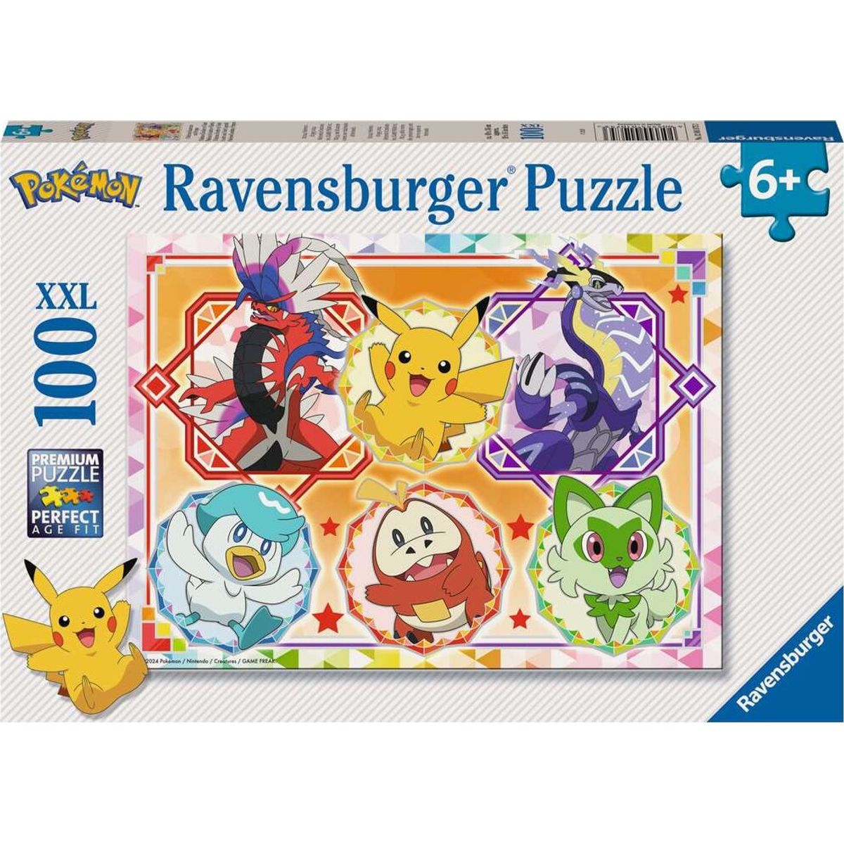 Pokémon Puslespil - 100 Xxl Brikker - Ravensburger