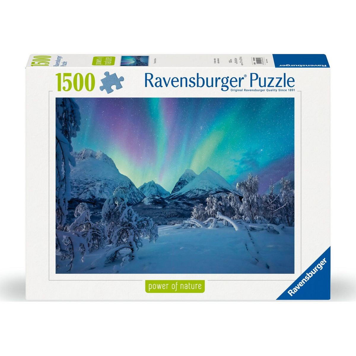 Ravensburger Puslespil - Power Of Nature - Nordlys - 1500 Brikker