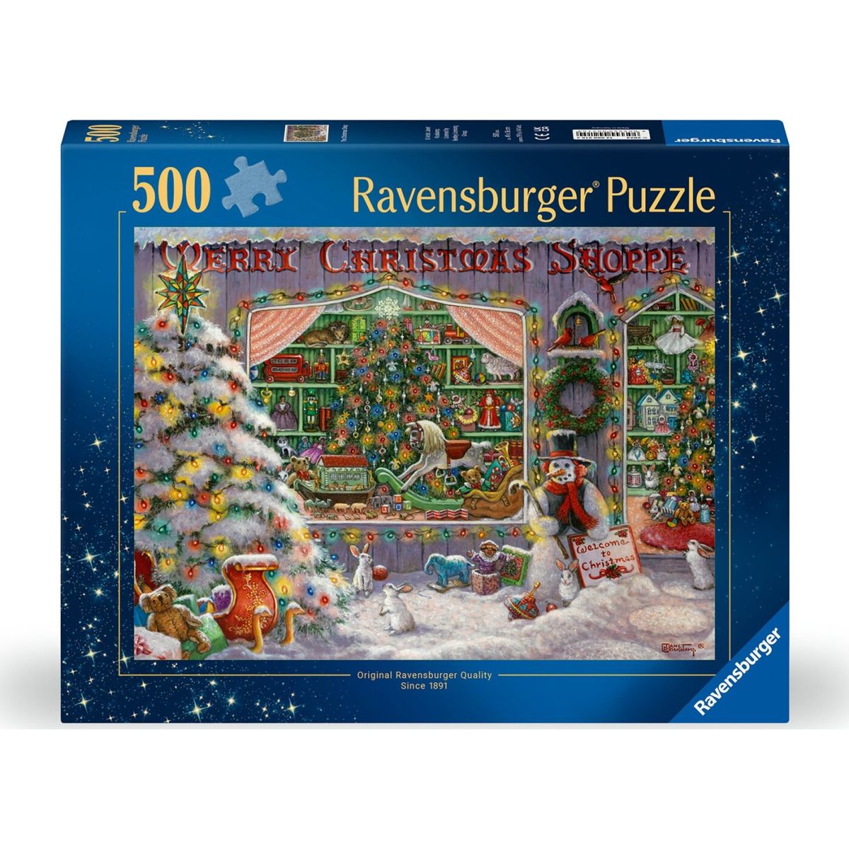 Julepuslespil - Julebutikken - 500 Brikker - Ravensburger