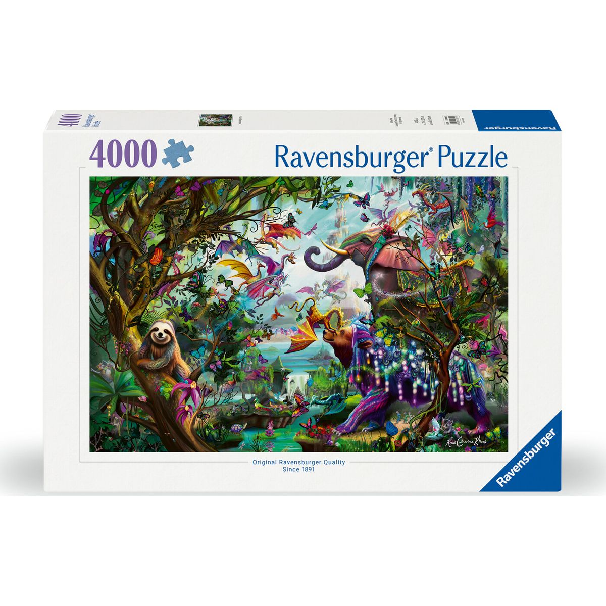 Ravensburger Puslespil - 4000 Brikker - Tropiske Drager