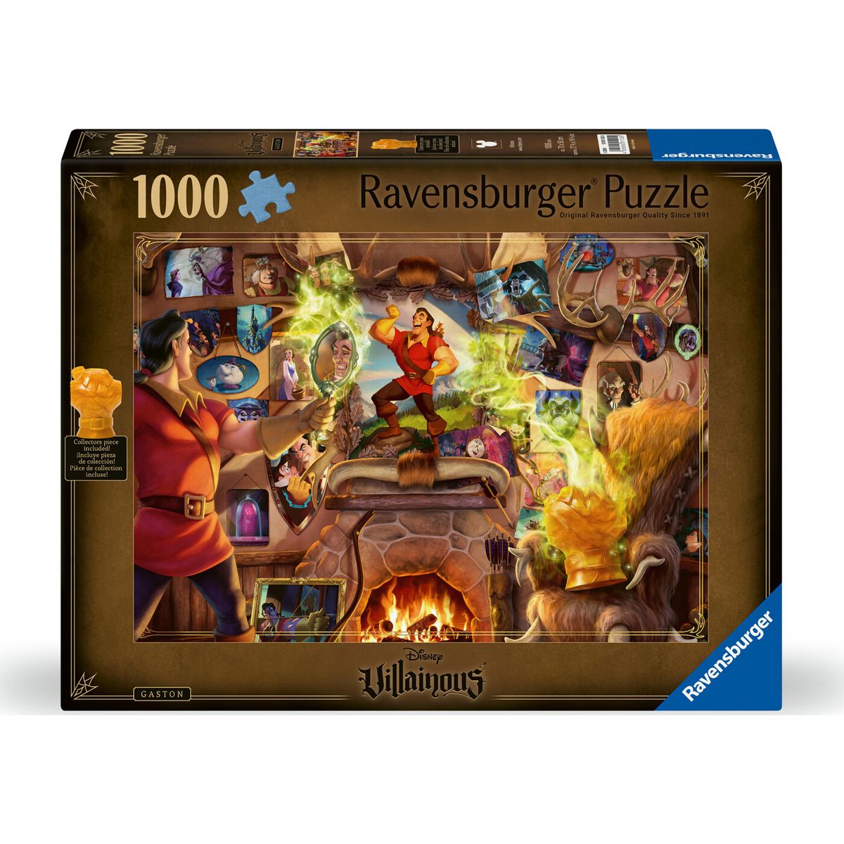 Ravensburger - Disney Villainous Puslespil - Gaston - 1000 Brikker