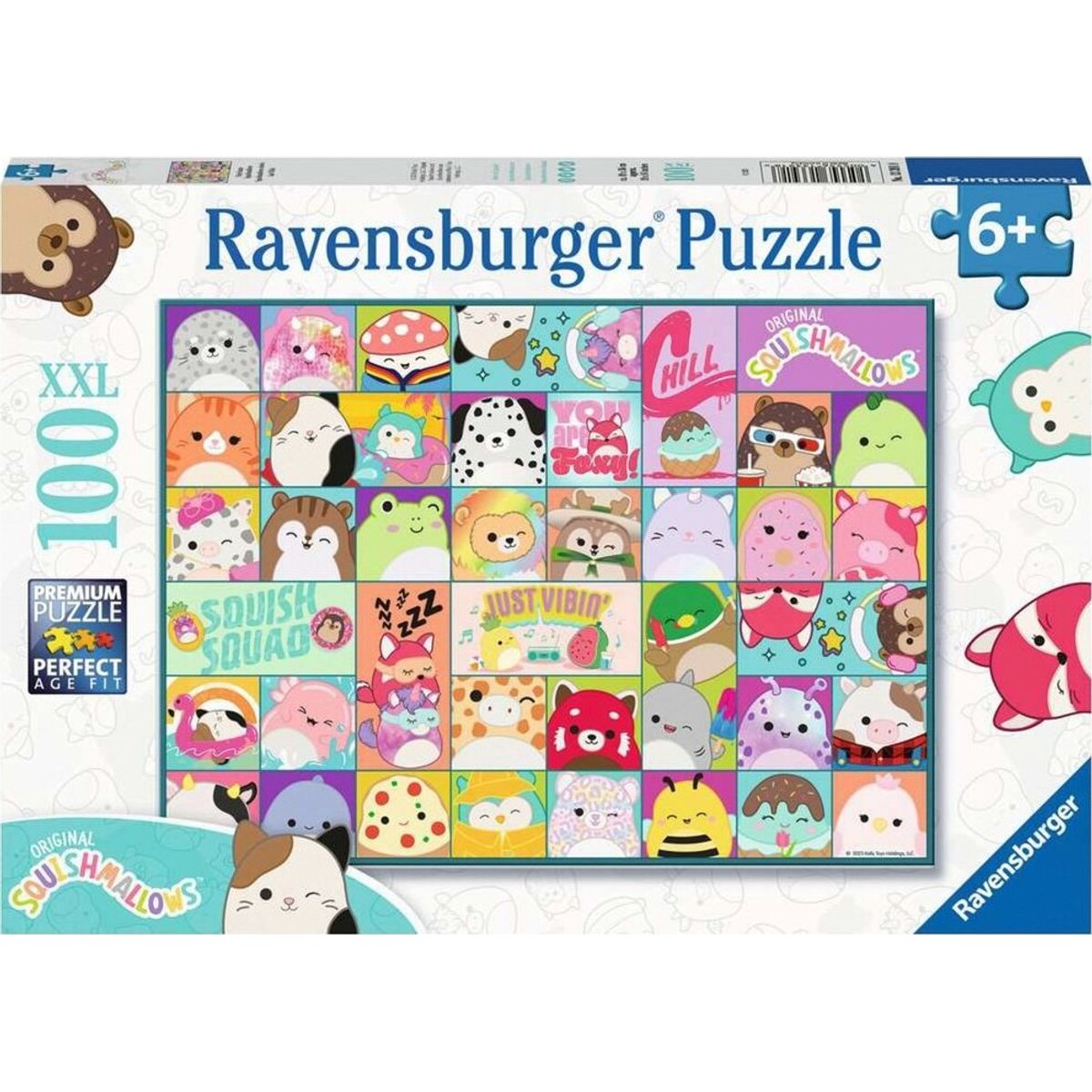 Ravensburger Puslespil - Squishmallows - 100 Xxl Brikker