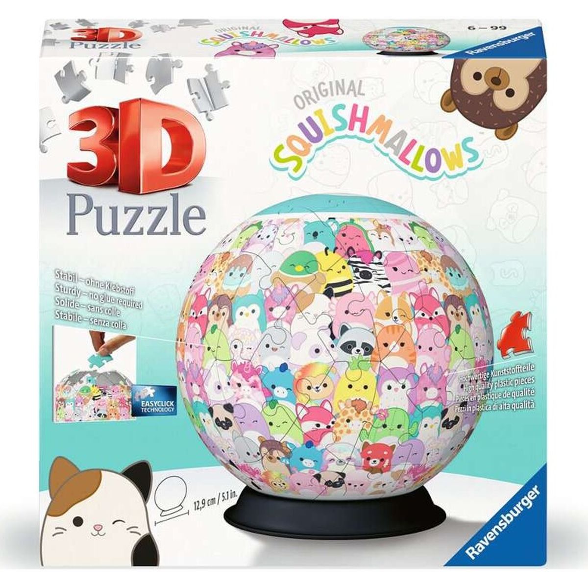 Ravensburger 3d Puslespil - Squishmallows - 73 Brikker