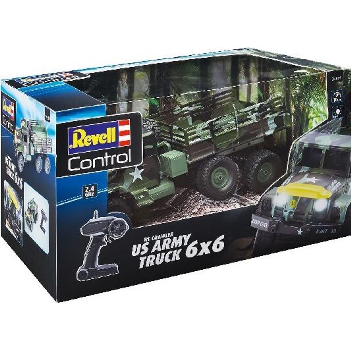 Fjernstyret Militær Truck - 1:16 - Us Army Truck 6x6 - Revell Control