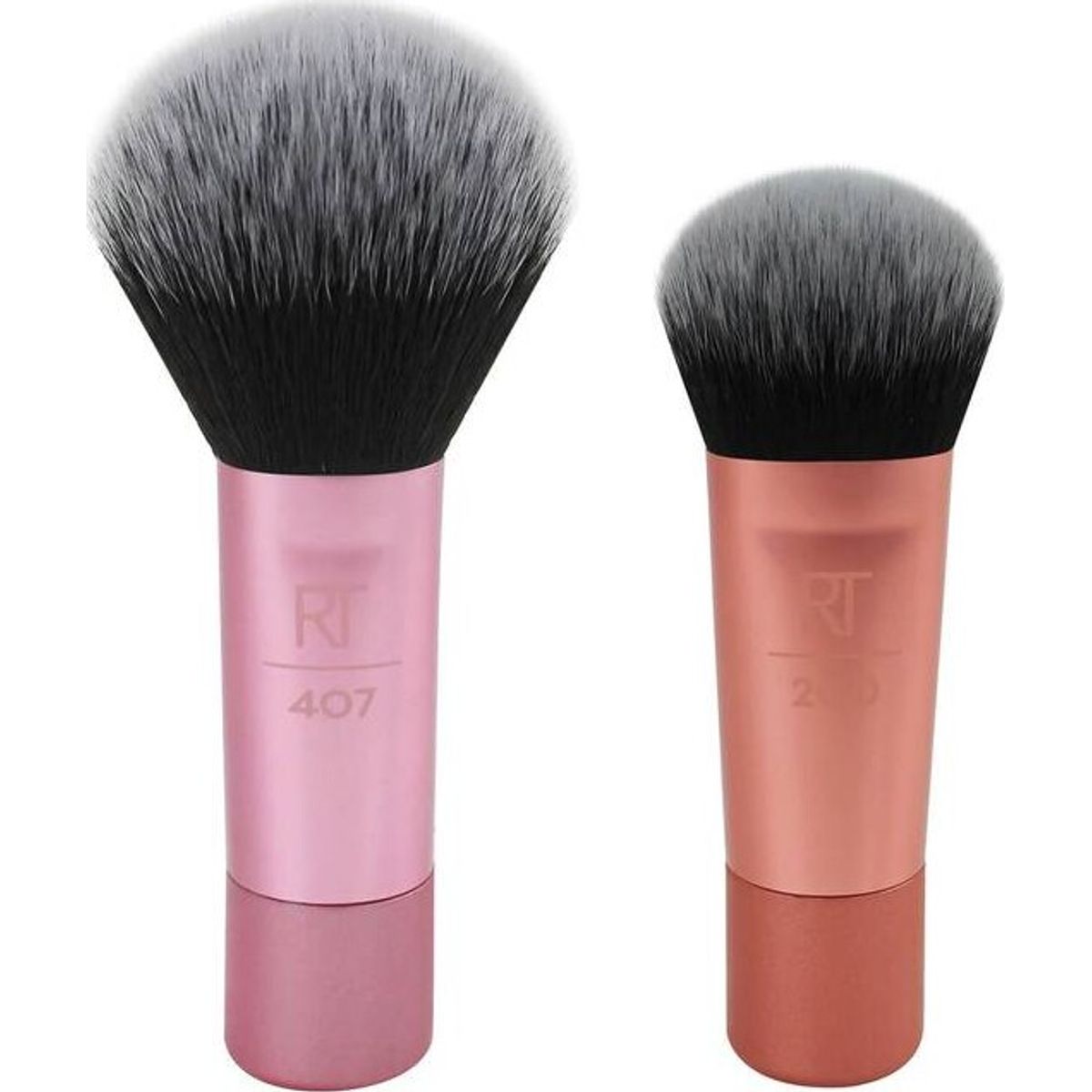 Real Techniques - Mini Brush Duo Børstesæt - Pink - 2 Stk