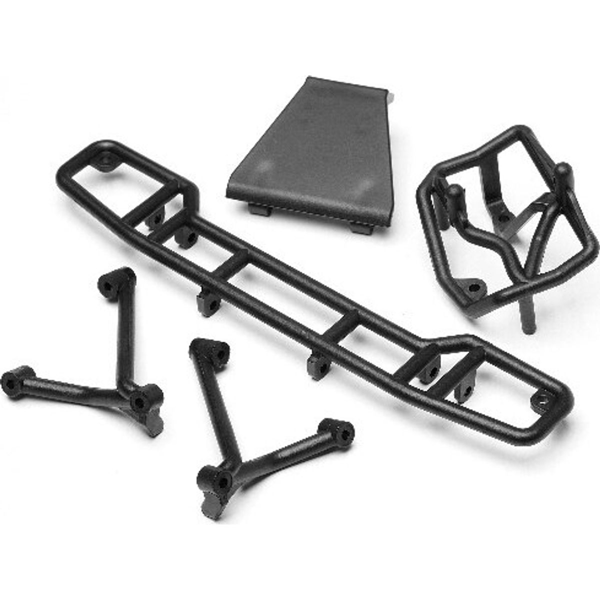 Rear Skid Plate/bumper Set - Hp103201 - Hpi Racing