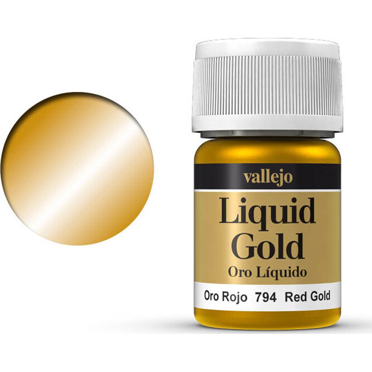 Vallejo - Liquid Gold Metallic - Red Gold 35 Ml