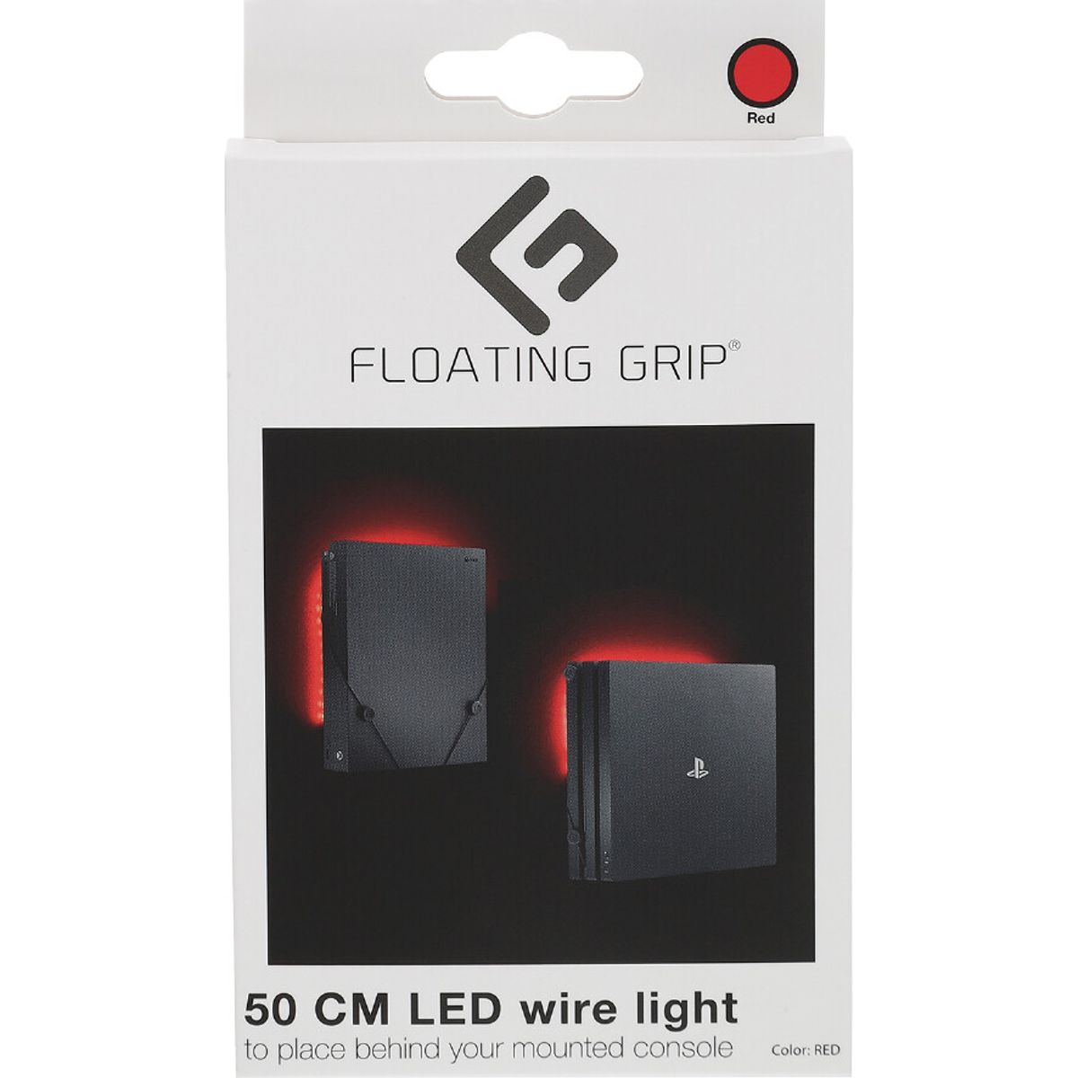 Floating Grip - Led Lys Til Playstation Og Xbox - Rød