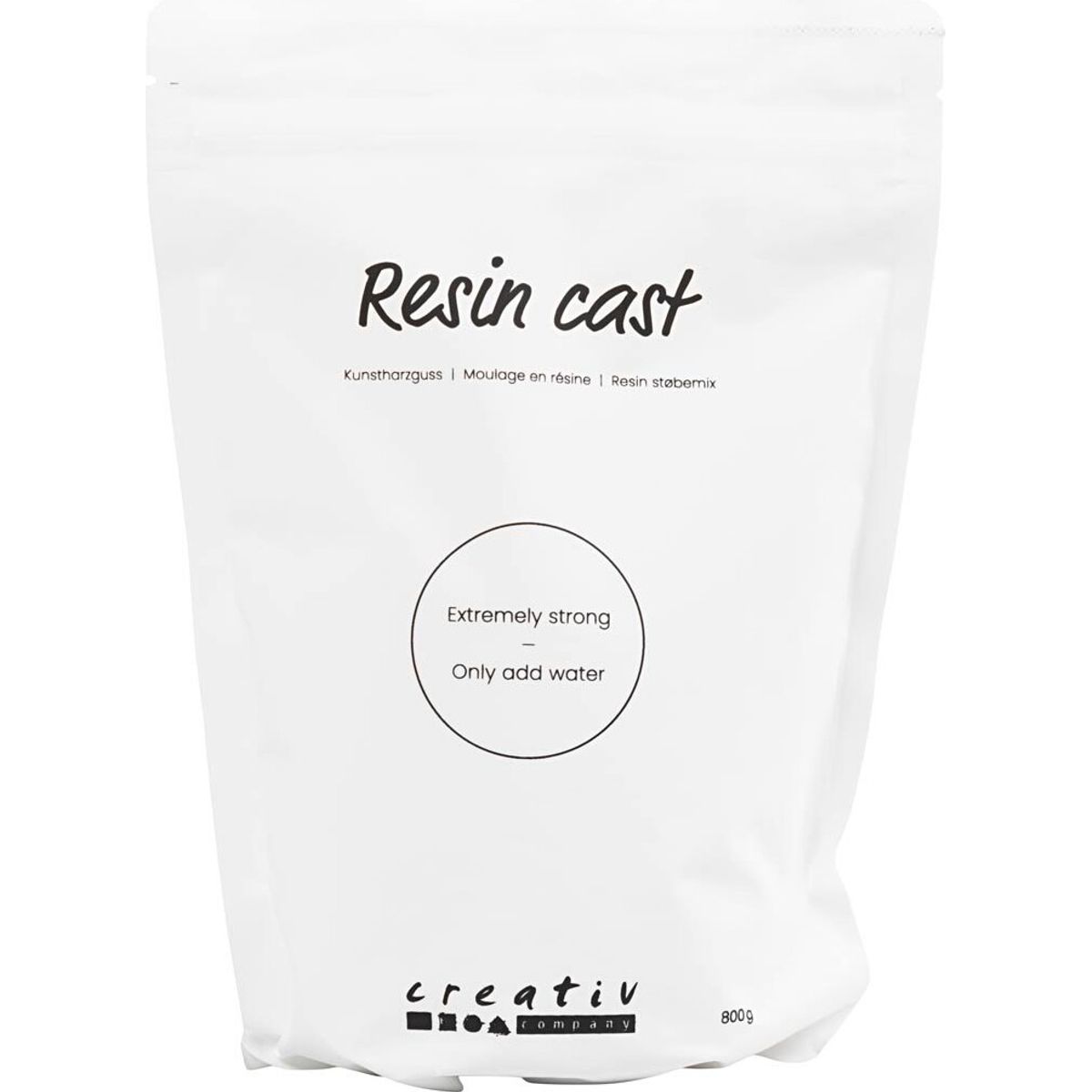 Resin Støbemix - Hvid - 800 G