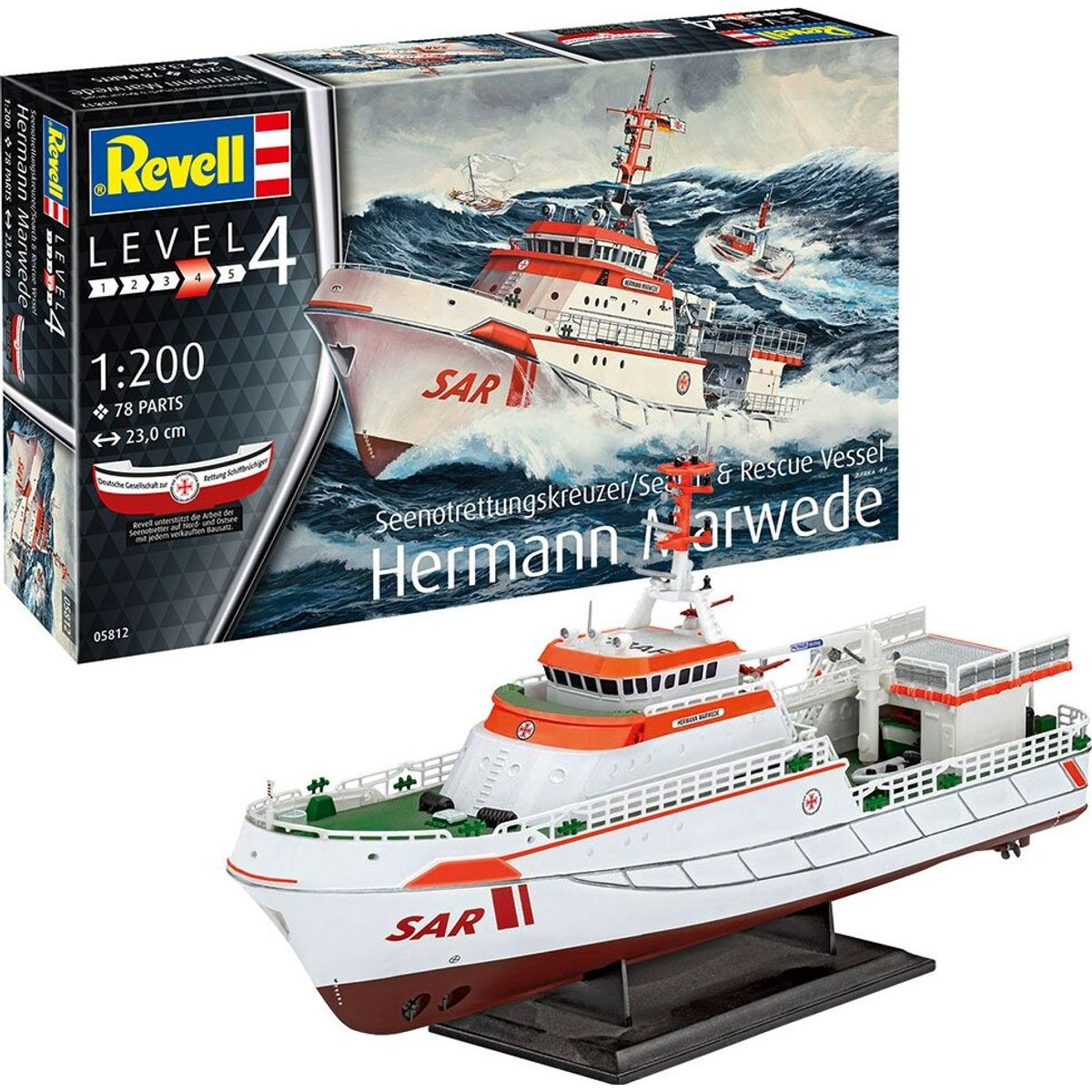 Revell - Hermann Marwede Modelskib - 1:200 - Level 4 - 05812