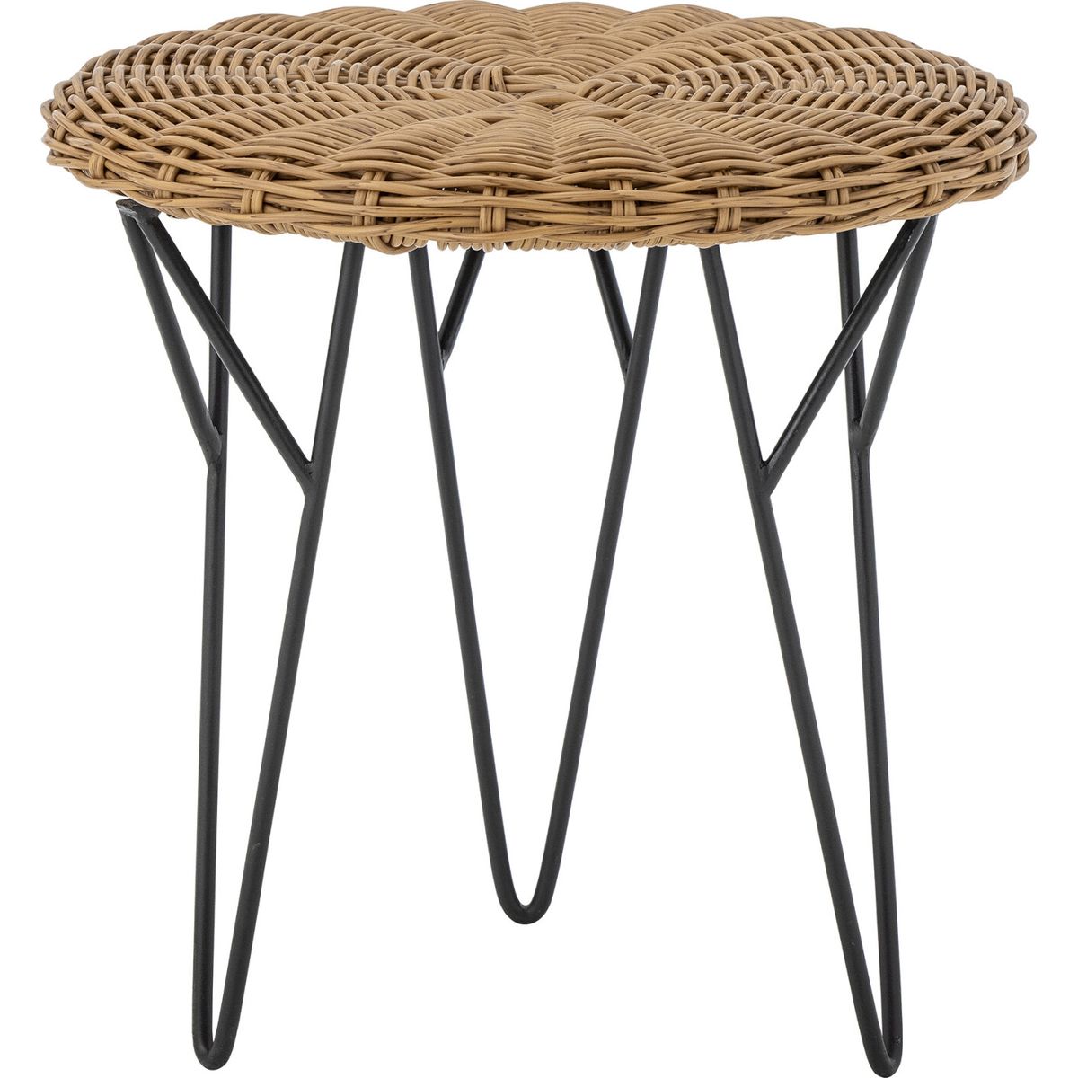 Bloomingville - Roccas Sofabord - Brun - Polyrattan - Rundt