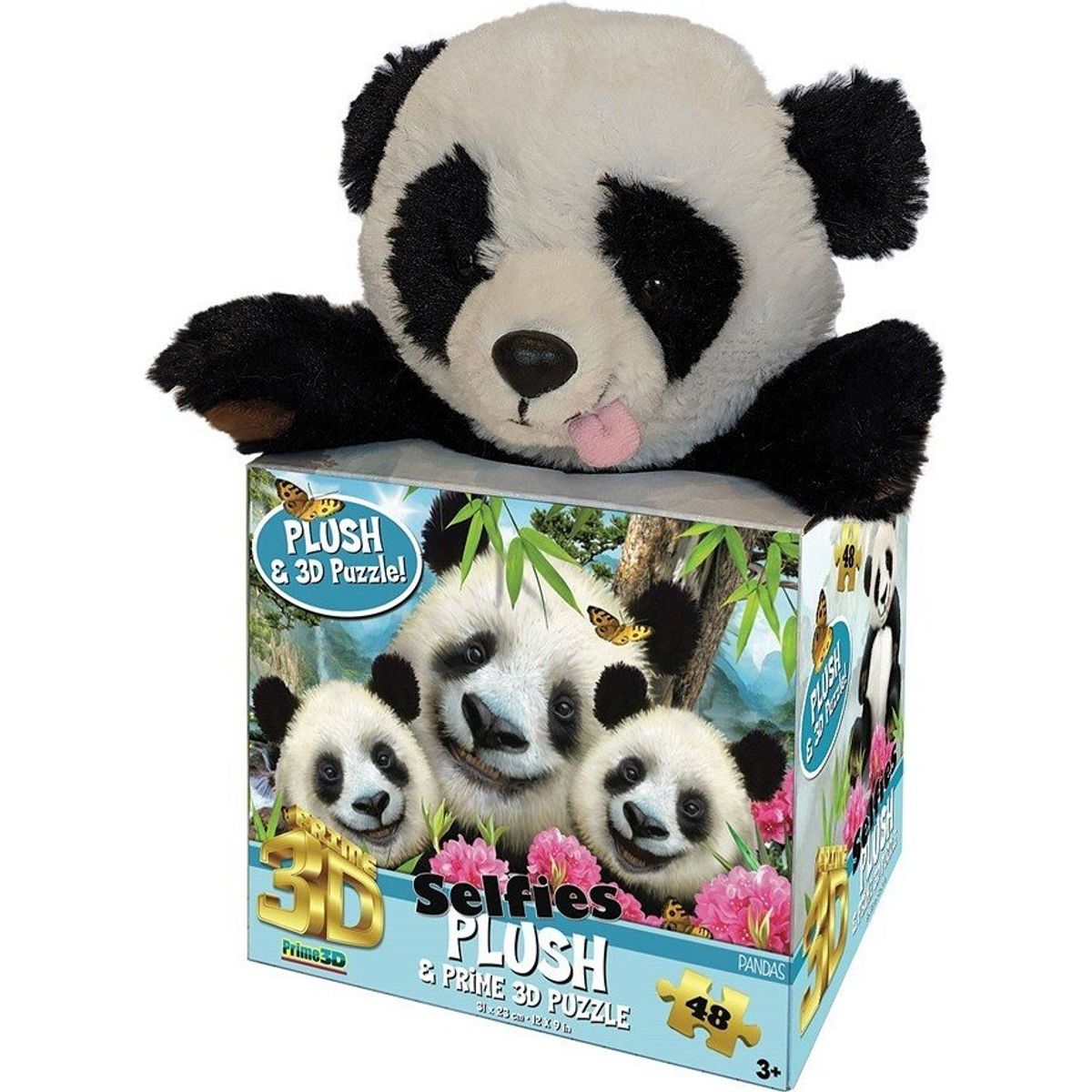 Robetoy - Puzzle 3d W. Plush Panda (48 Pcs) (28857)