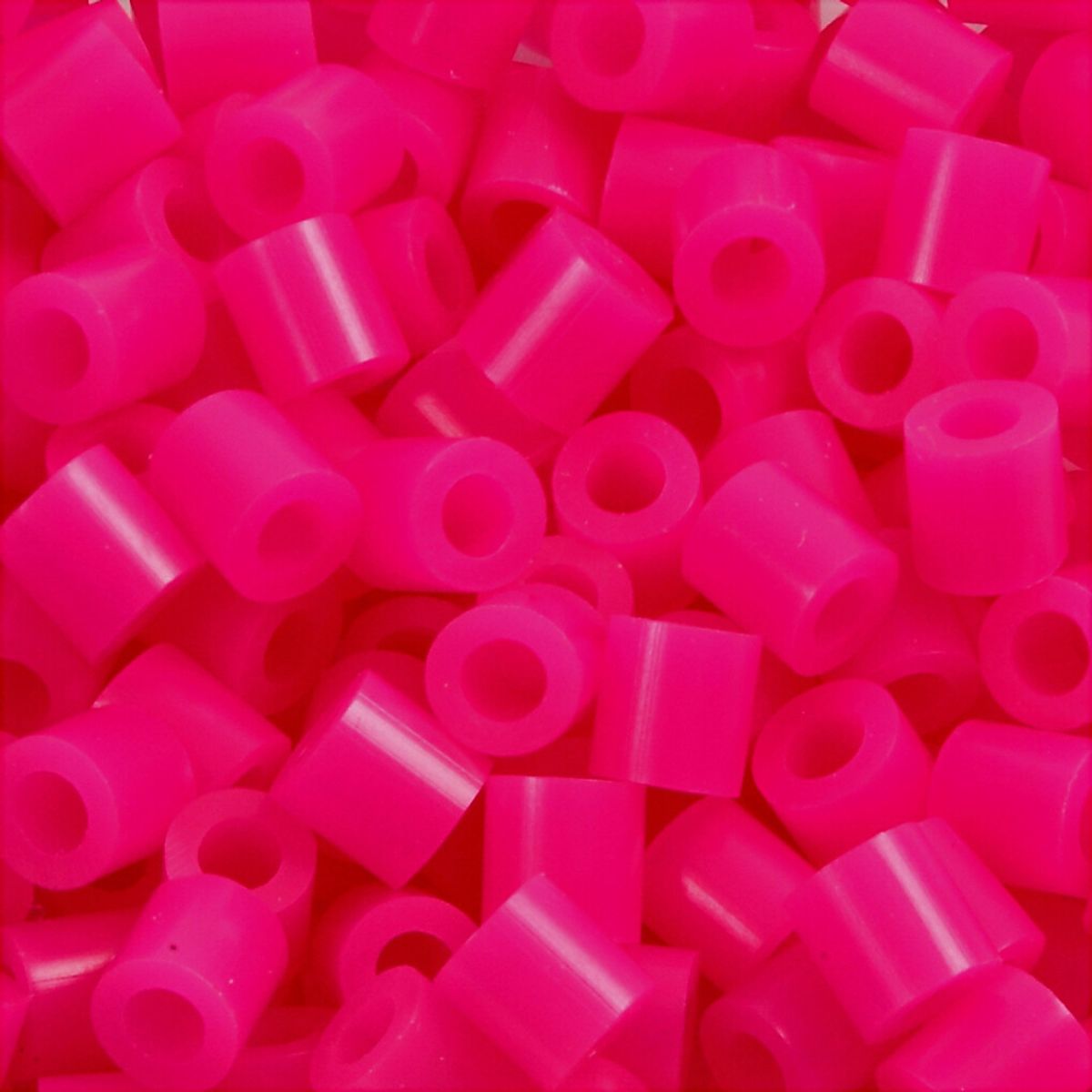 Rør Perler Til Perleplader - Medium - Cerise - 1100 Stk. - Nabbi