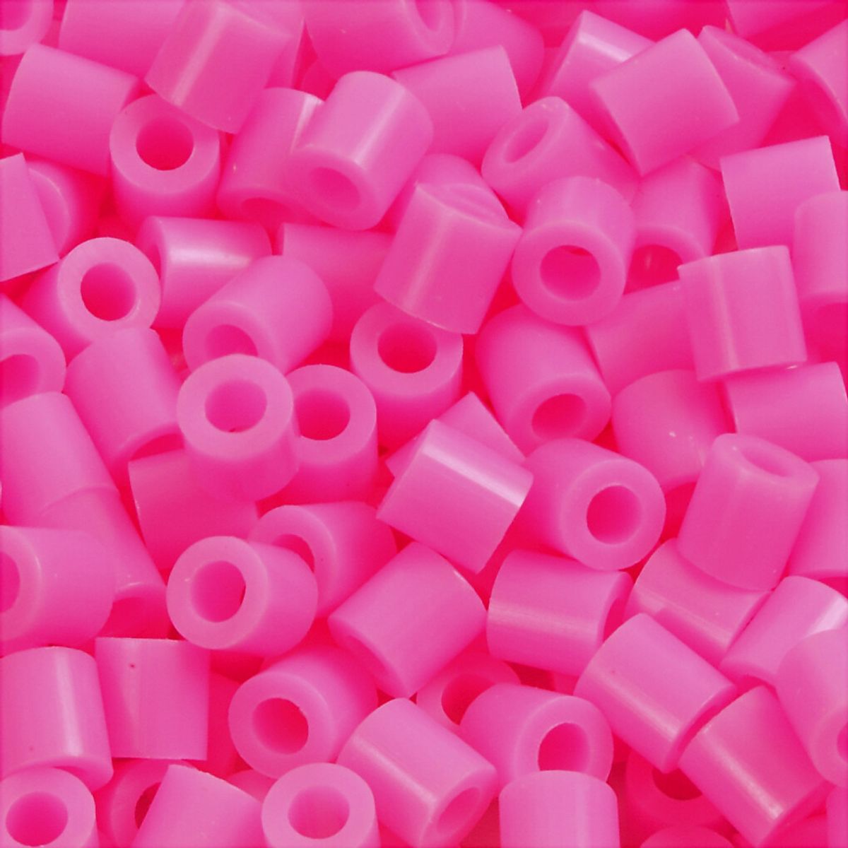 Rør Perler Til Perleplader - Medium - Rosa - 1100 Stk. - Nabbi