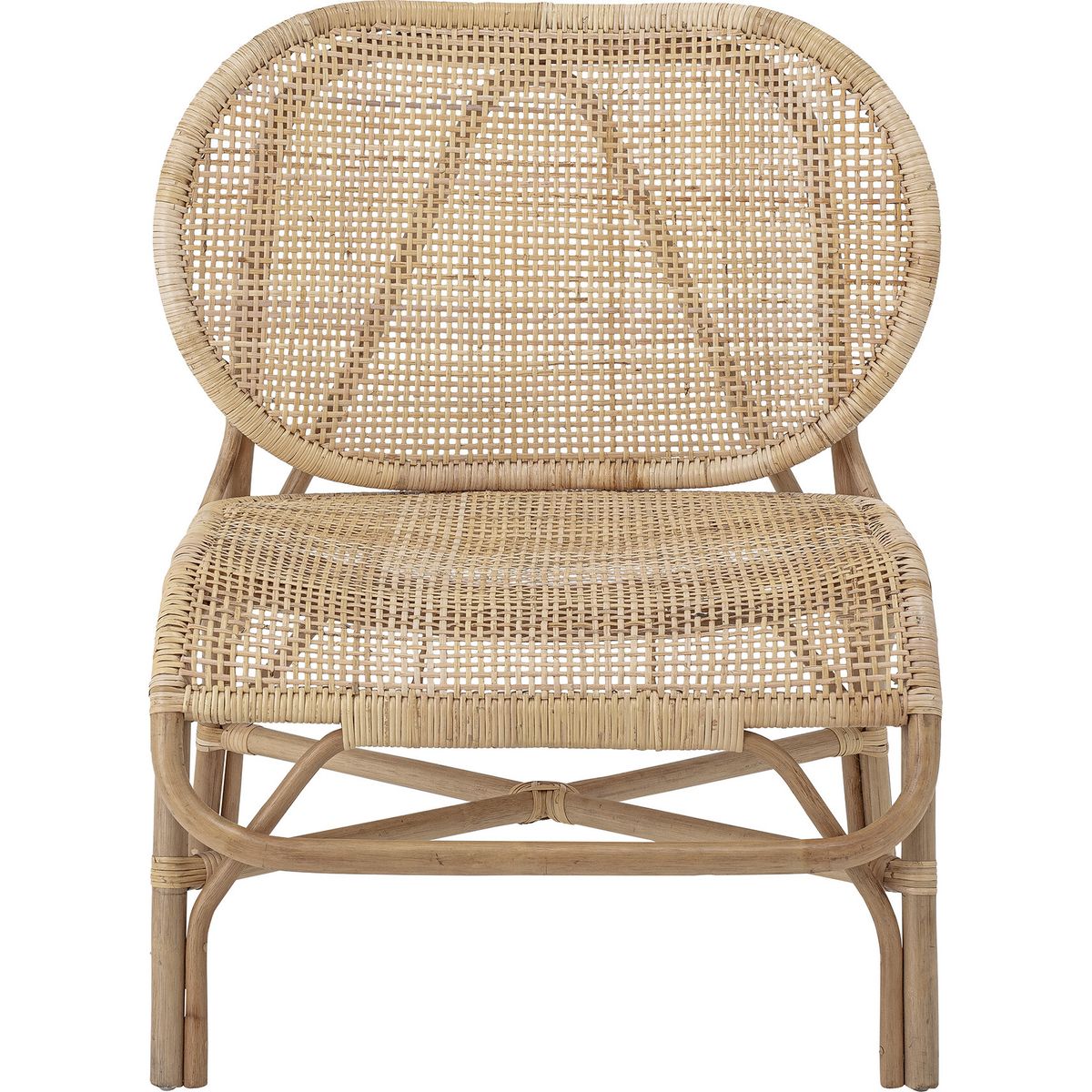 Bloomingville - Rosen Loungestol - Natur - Rattan Flet