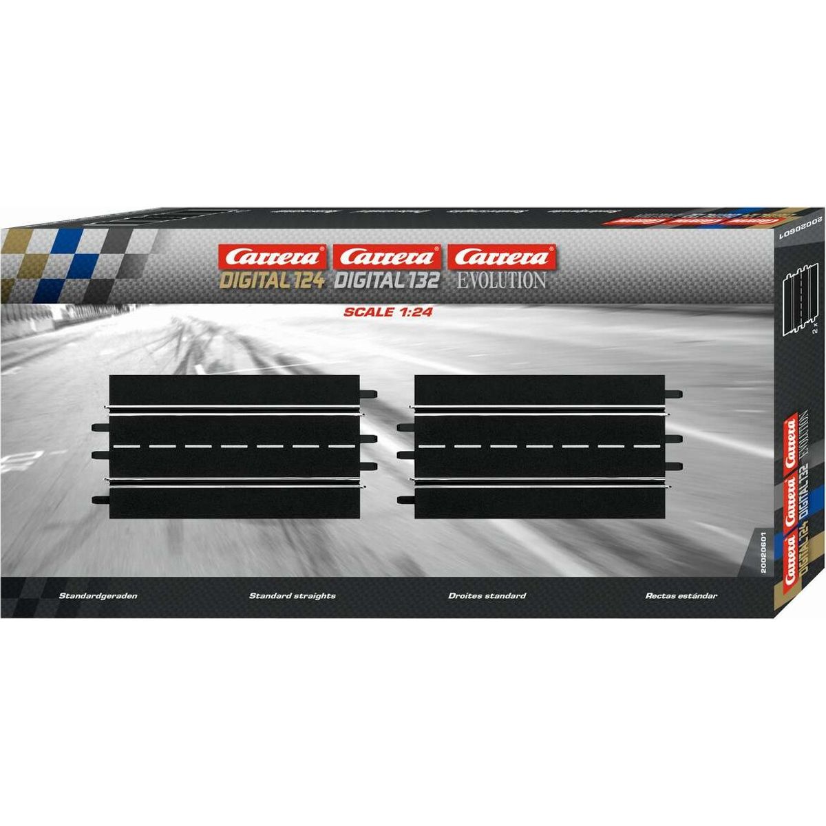 Carrera - Standard Straights - 2 Dele - 1:32-1:24 - Analog - 20020601