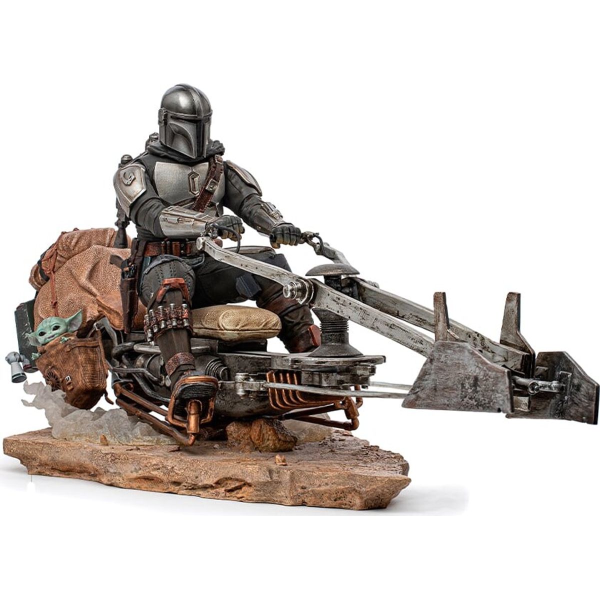 Star Wars - On Speederbike Statue Figur - Skala 1:10