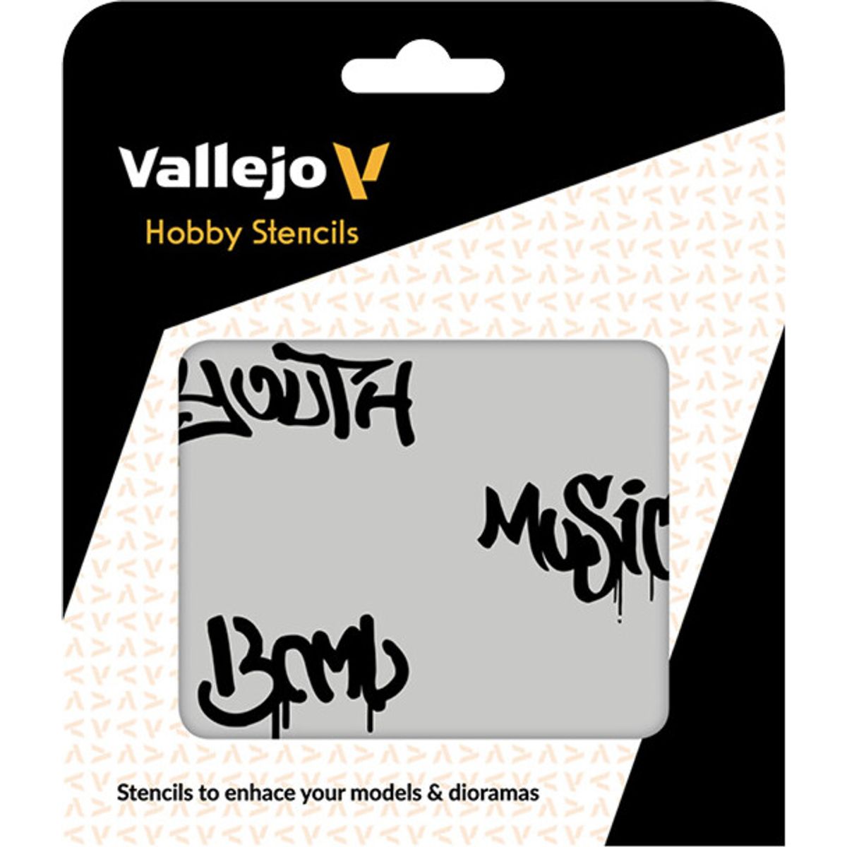 Vallejo - Hobby Stencils - Maleskabelon - Graffiti