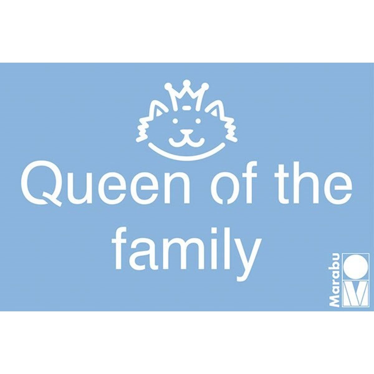 Marabu - Stencil - Queen Of The Family Maleskabelon - 15x10 Cm