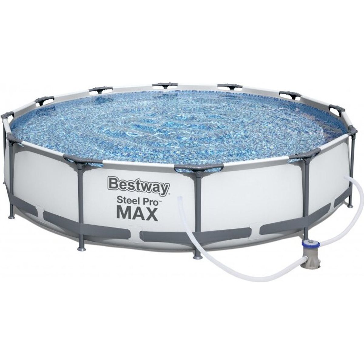 Bestway Steel Pro - Pool Med Pumpe Til Haven - 6.473 L