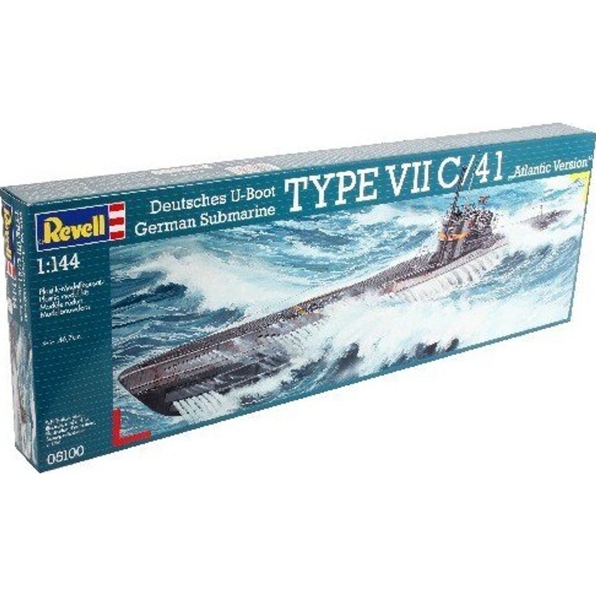 Revell - German Submarine Type Vii C/41 Ubåd Byggesæt - 1:144 - 05100