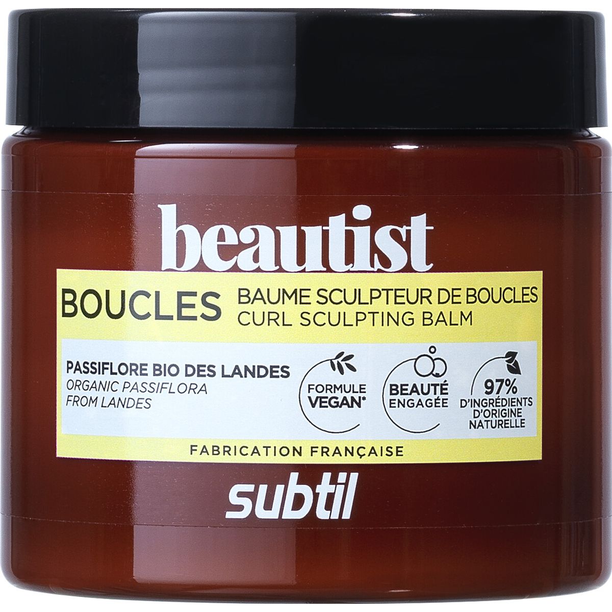 Subtil Beautist - Curl Sculpting Balm - Organic Passiflora 250 Ml