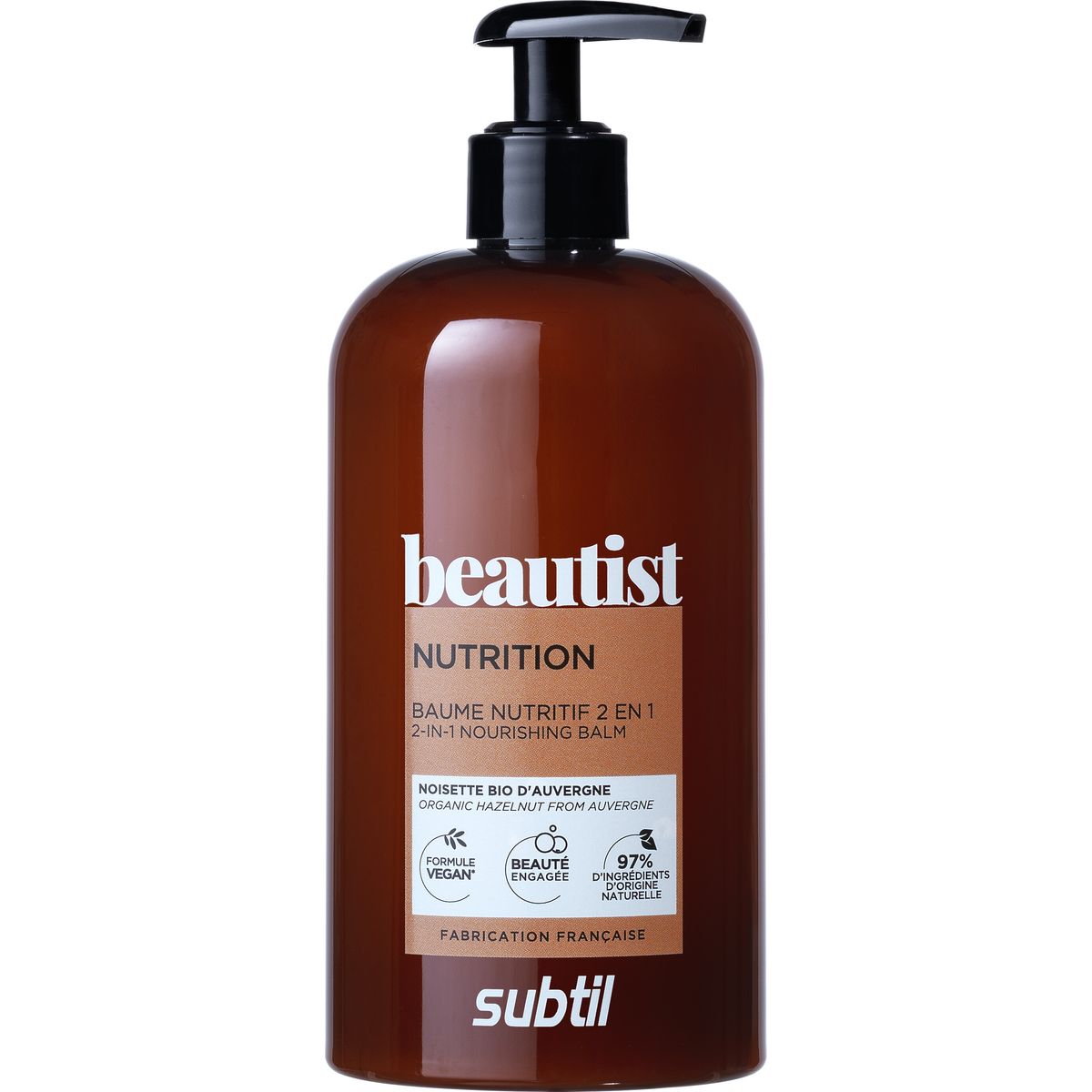 Subtil Beautist - 2-in-1 Nourishing Balm - Organic Hazelnut 500 Ml