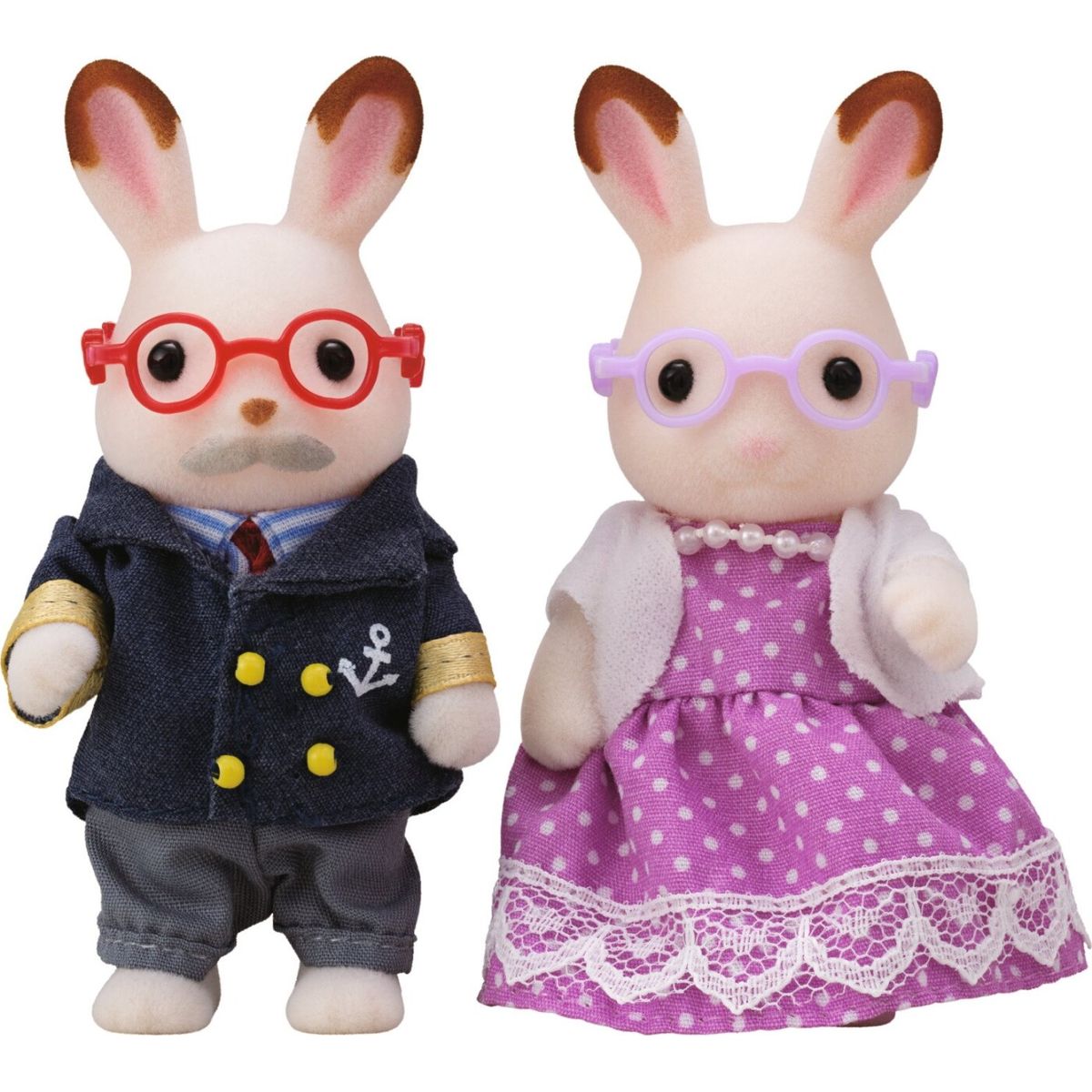 Sylvanian Families Figurer - Bedsteforældrene Chokoladekanin