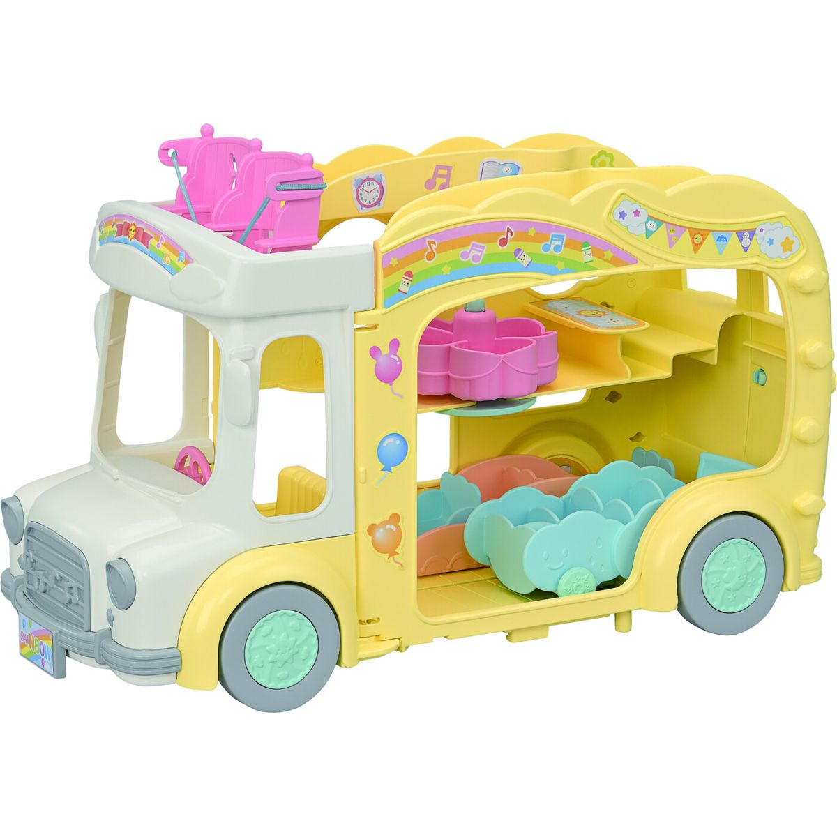 Sylvanian Families - Børnehave Bus Regnbue Sjov - 5744