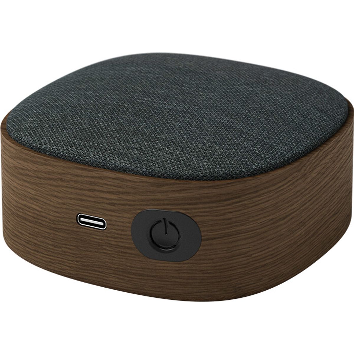 Sackit - Go Wood Transportabel Bluetooth Højtaler - Røget Eg