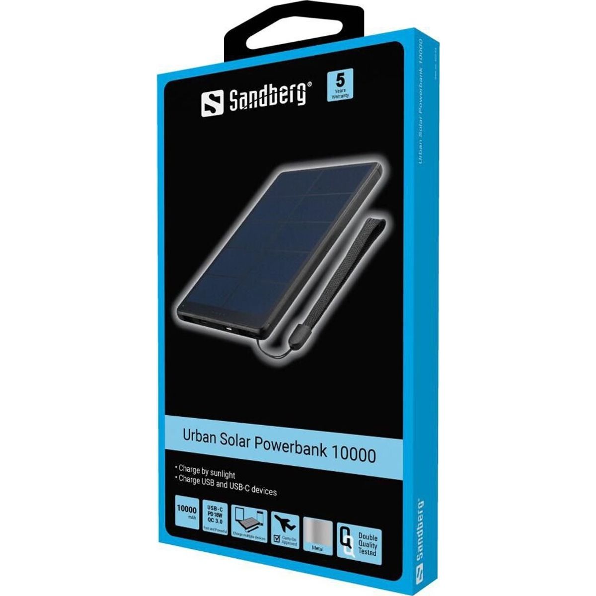 Sandberg - Urban Solar Powerbank 10.000 Mah 18w