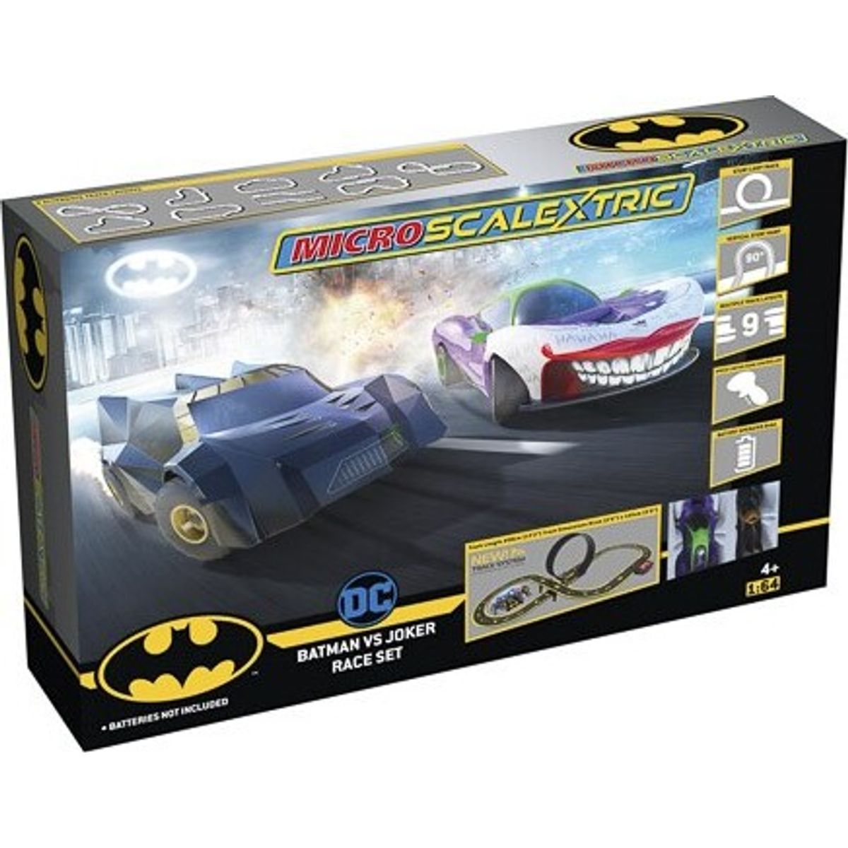 Micro Scalextric - Racerbane Med Loop - Batman Vs Joker