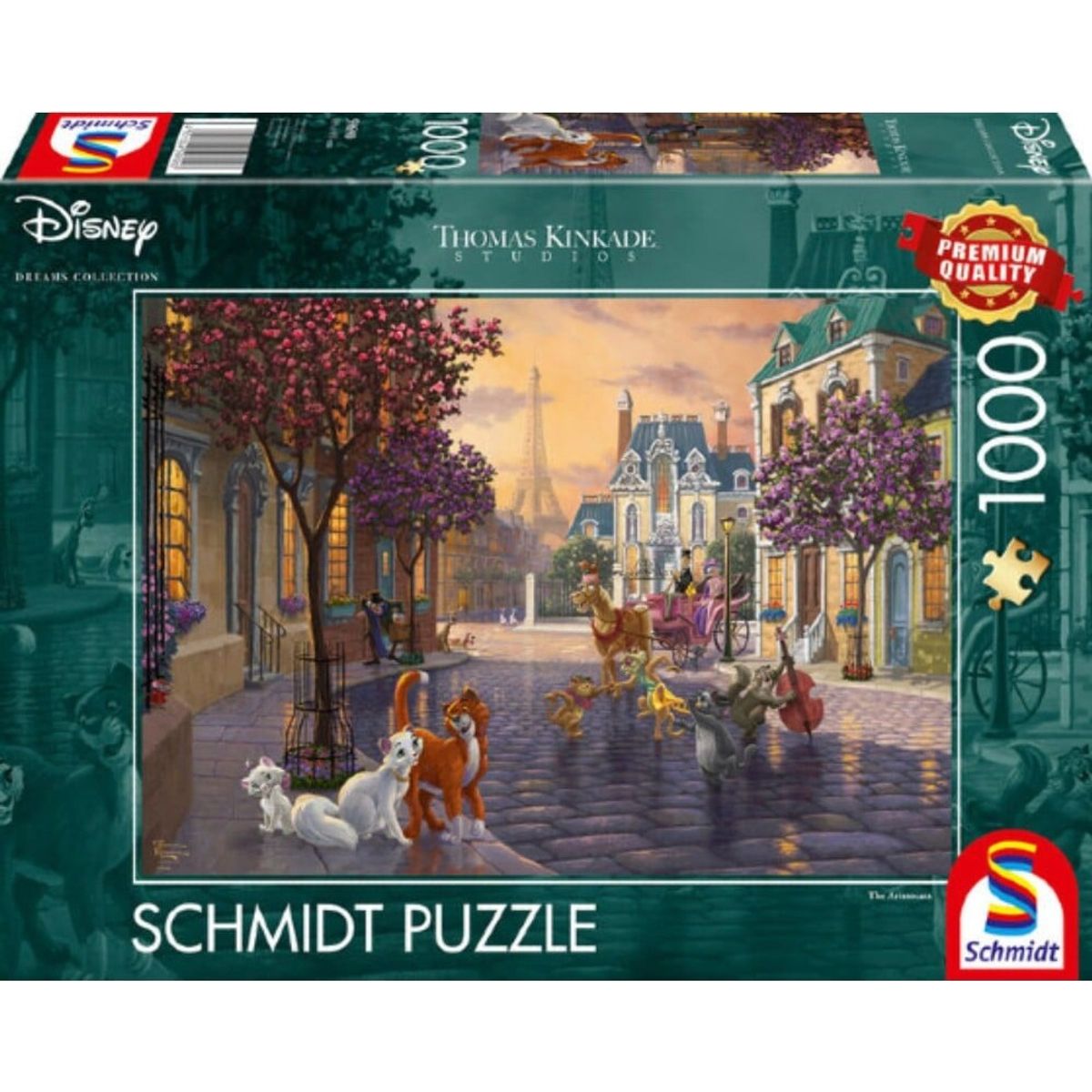 Disney Puslespil - Thomas Kinkade - Aristocats - 1000 Brikker - Schmidt