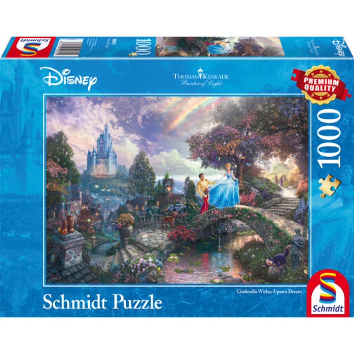 Disney Puslespil - Thomas Kinkade - Askepot - 1000 Brikker - Schmidt