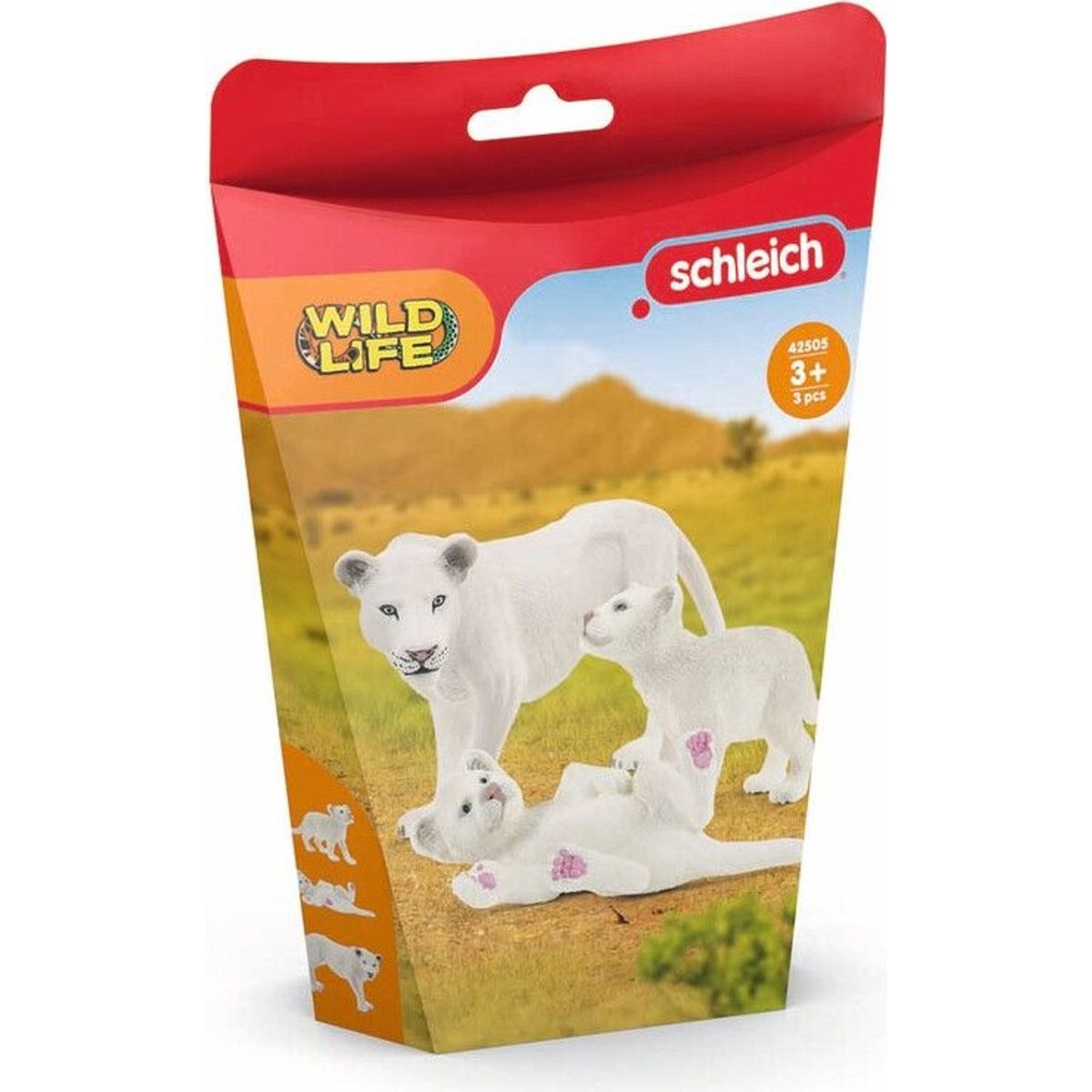 Schleich Wild Life - Løvemor Med Unger - 42505