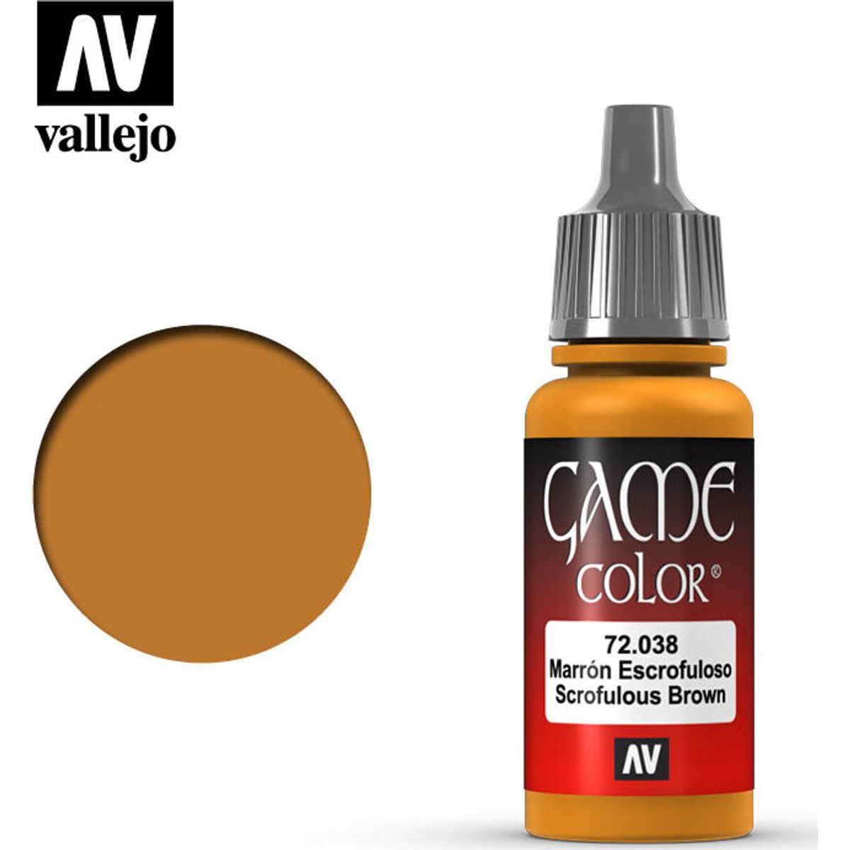 Vallejo - Game Color - Scrofulous Brown Mat - 18 Ml - 72038