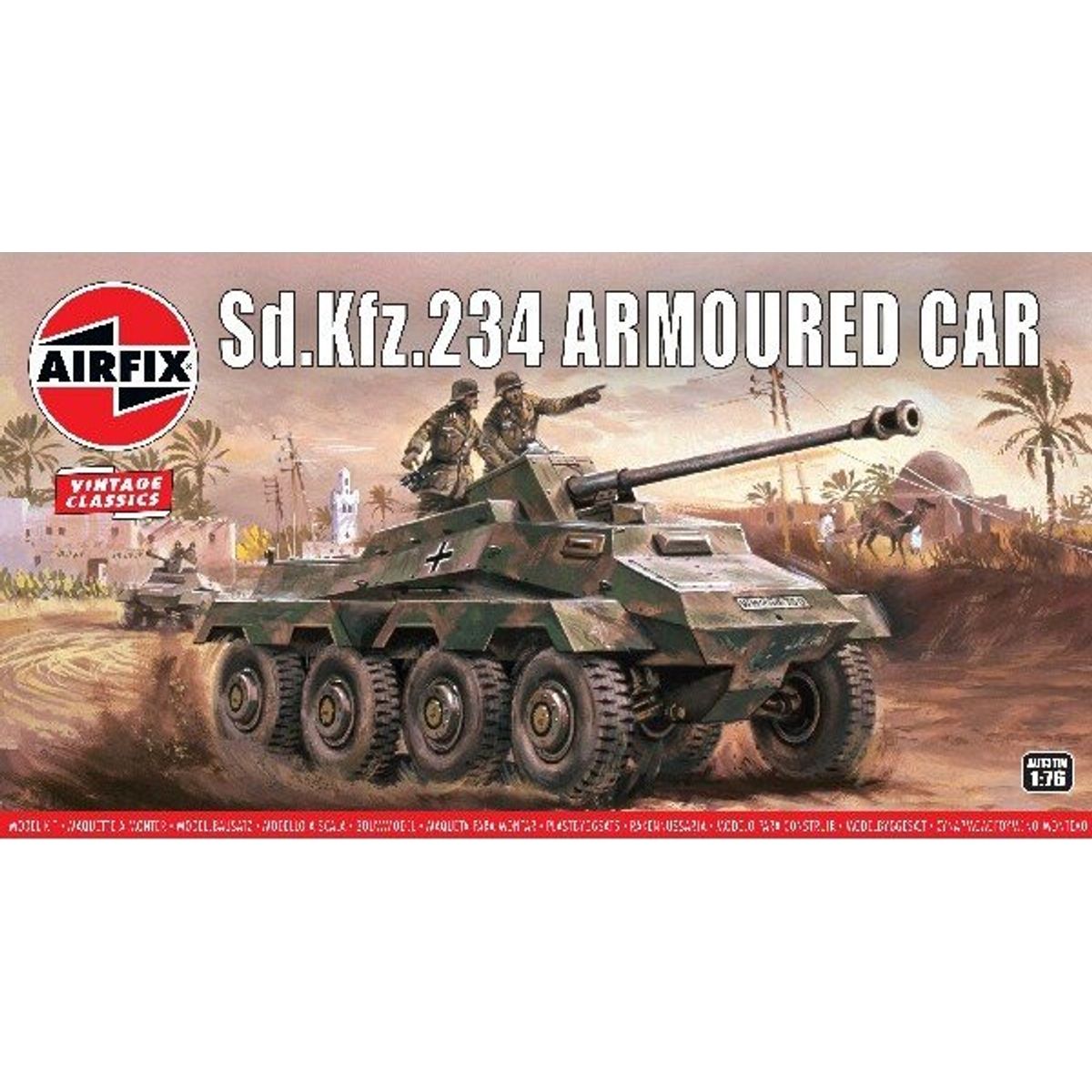 Airfix - Sd.kfz.234 Tank Byggesæt - 1:76 - Vintage Classics - A01311v