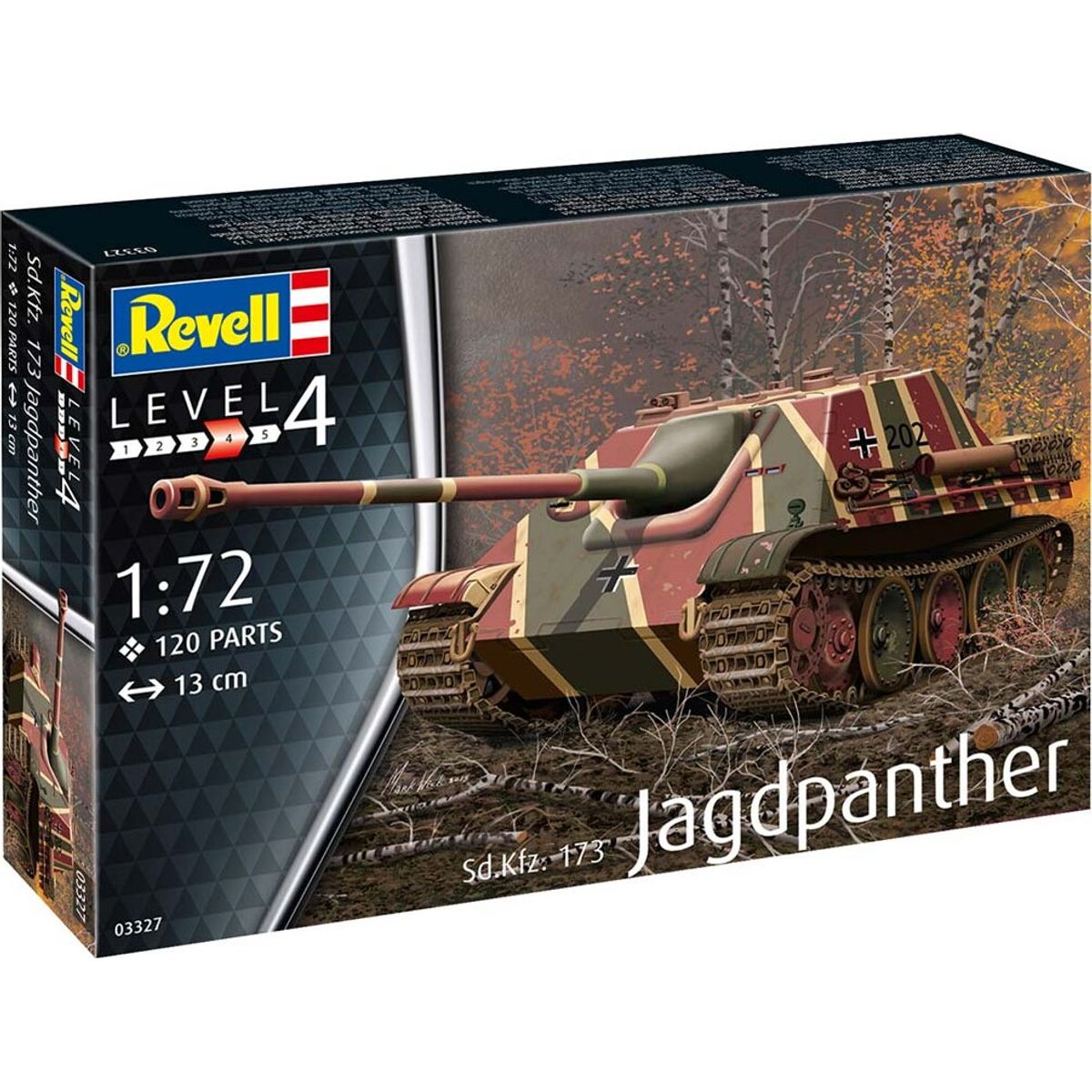 Revell - Sd.kfz 173 Jagdpanther Tank Byggesæt - 1:76 - 03232