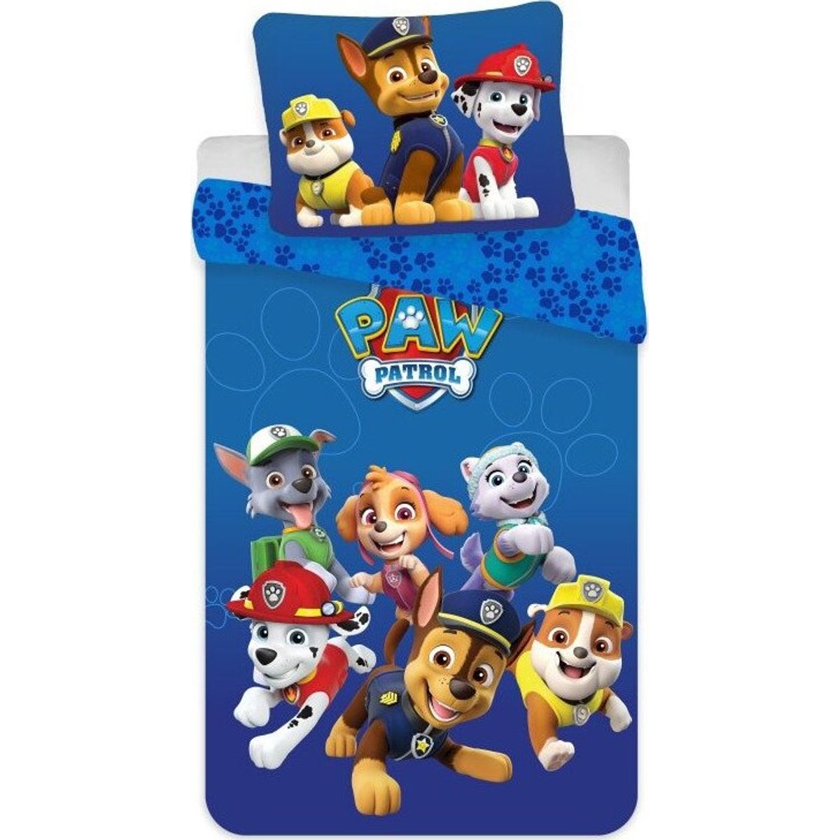 Paw Patrol Sengetøj - Junior - 100 X 140 Cm - Blå