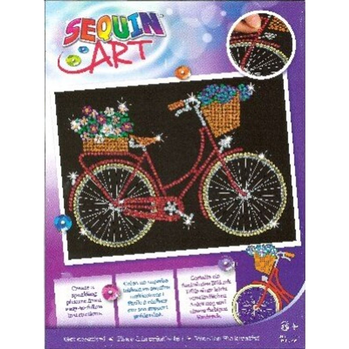 Sequin Art - Cykel - 25 X 34 Cm