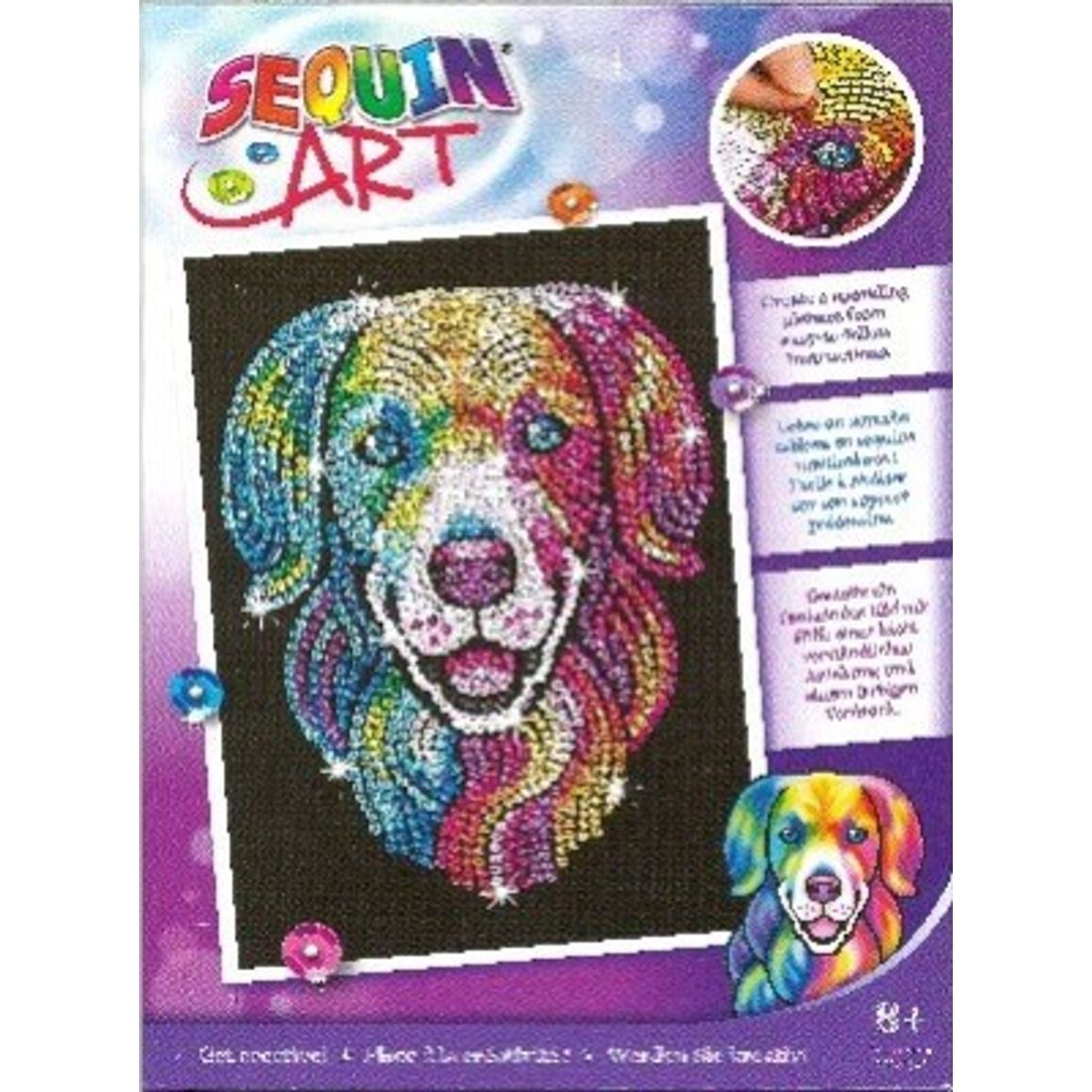 Sequin Art - Hund - 25 X 34 Cm