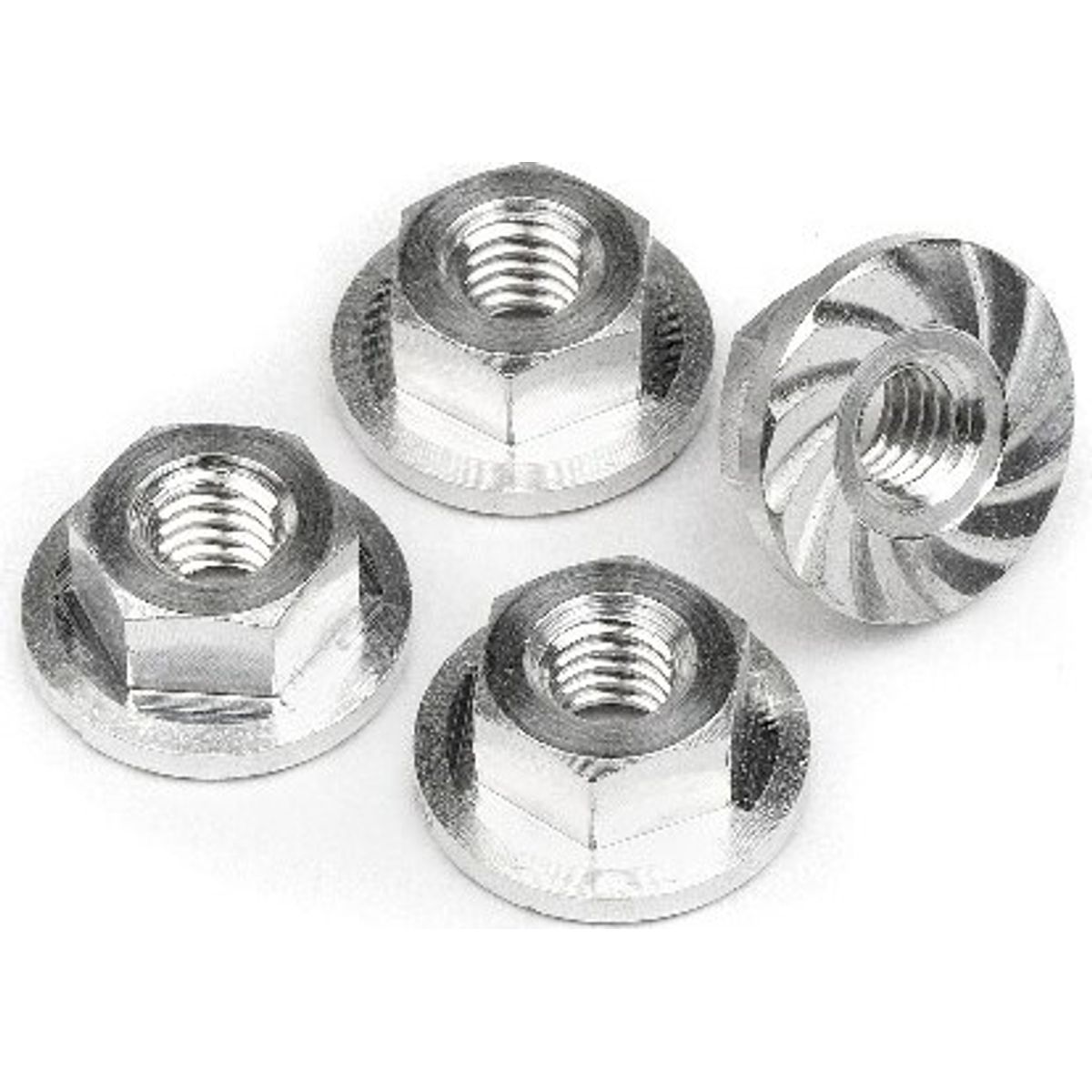 Serrated Flange Nut M4x10.8mm (4pcs) - Hp103908 - Hpi Racing